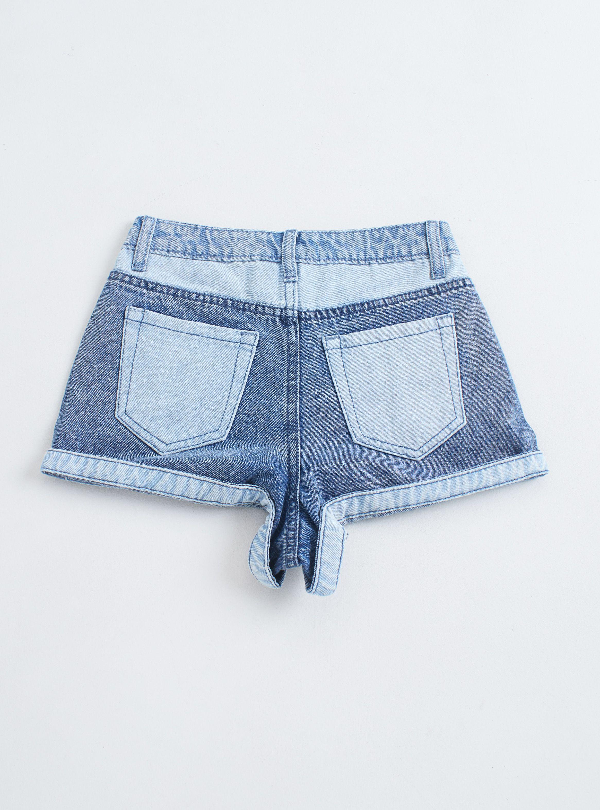 Short Denim Panel Niña-1