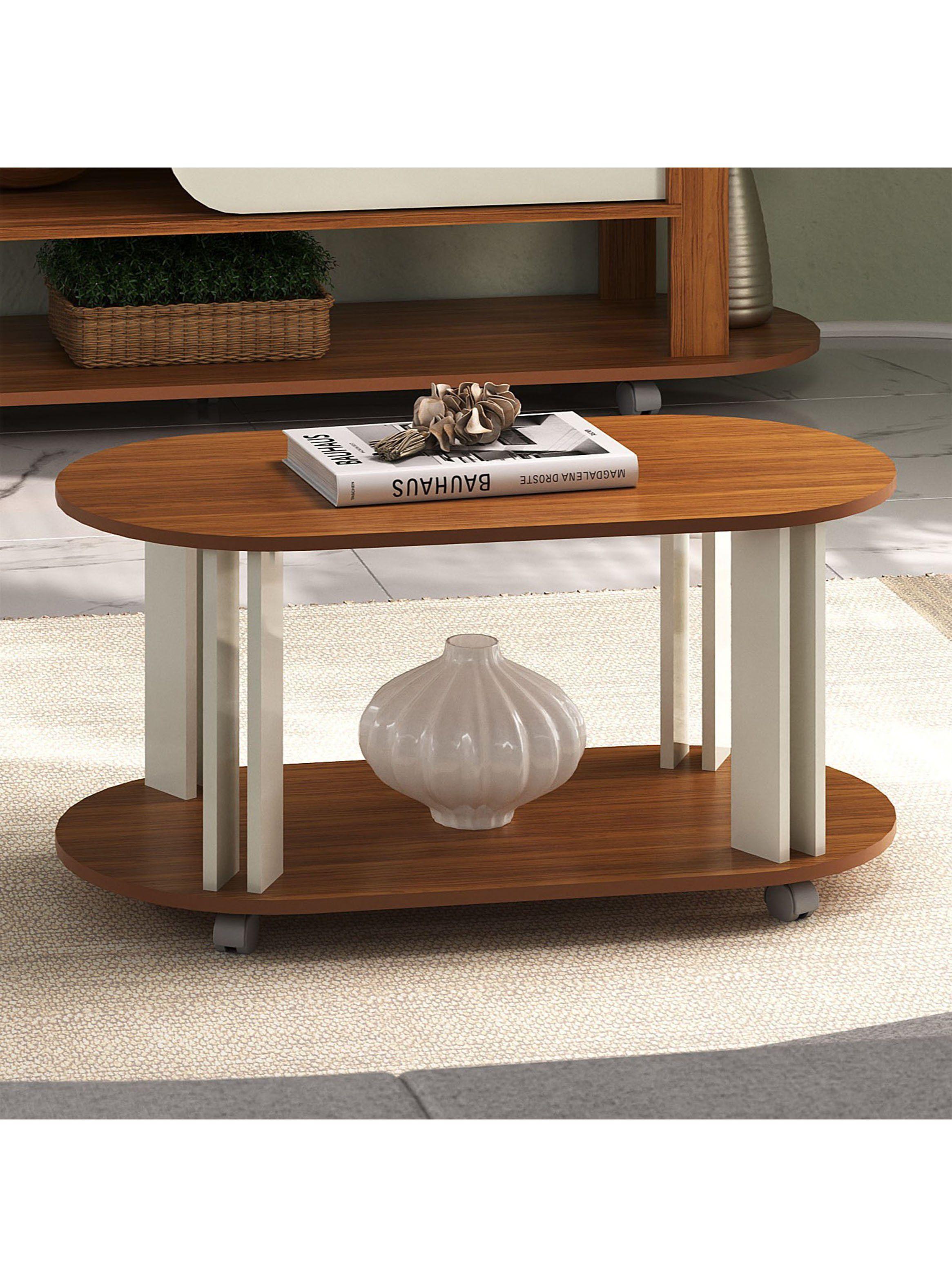 Mesa de Centro Mundi Ovalada 45x91 cm-4