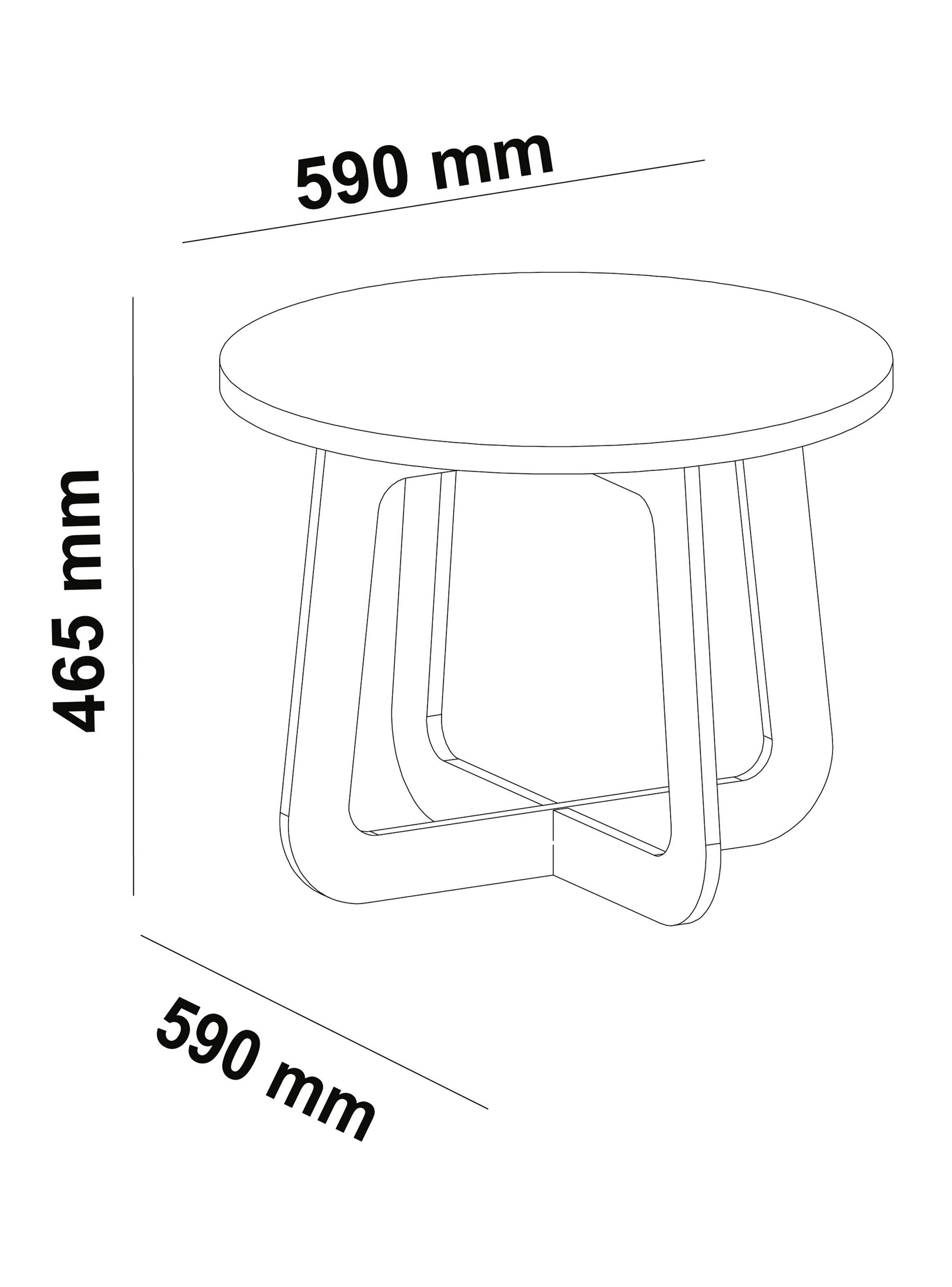 Mesa de Centro Jasmín Redonda 70 cm-1