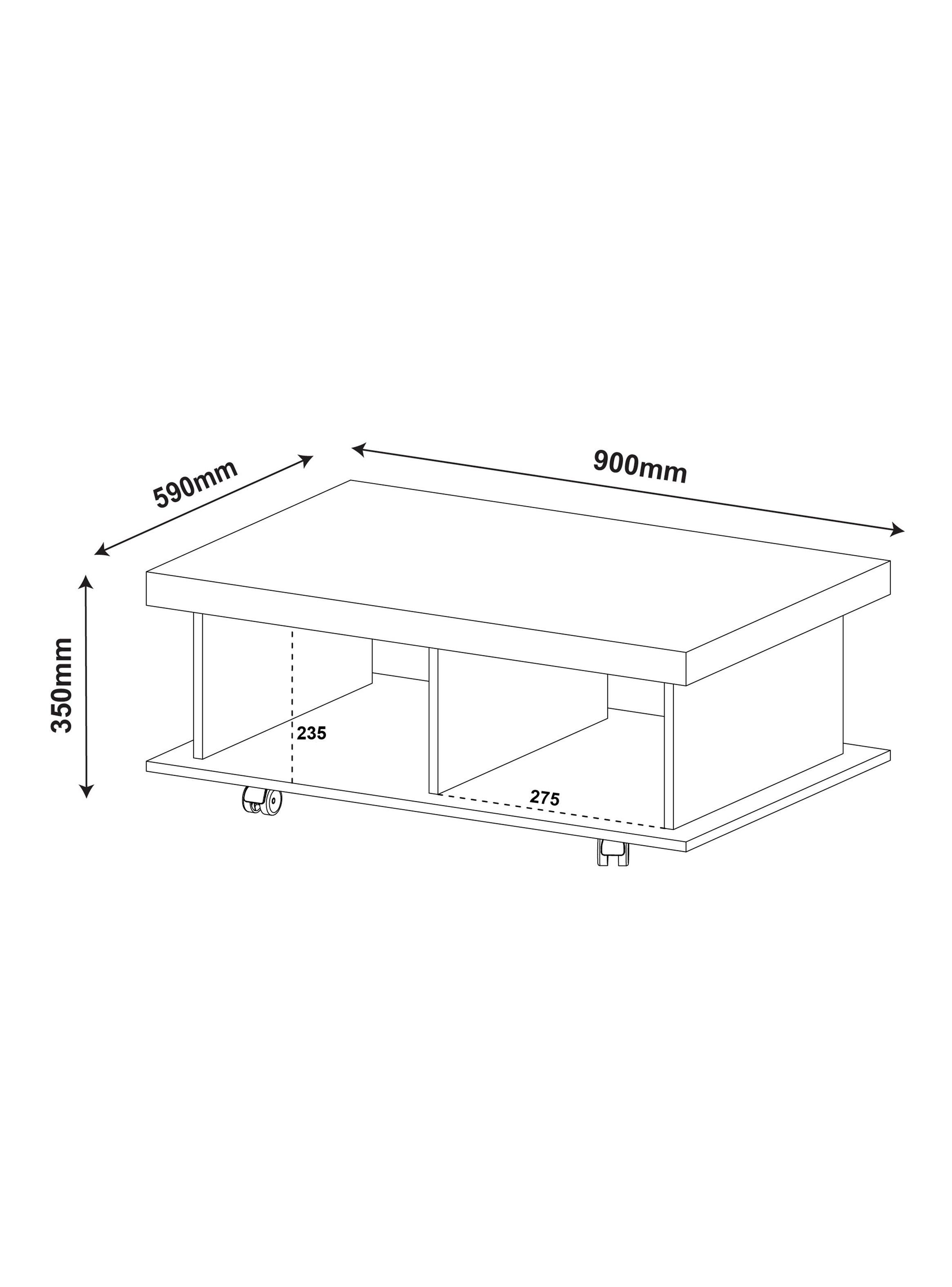 Mesa de Centro Dunas Rectangular 59x90 cm-1