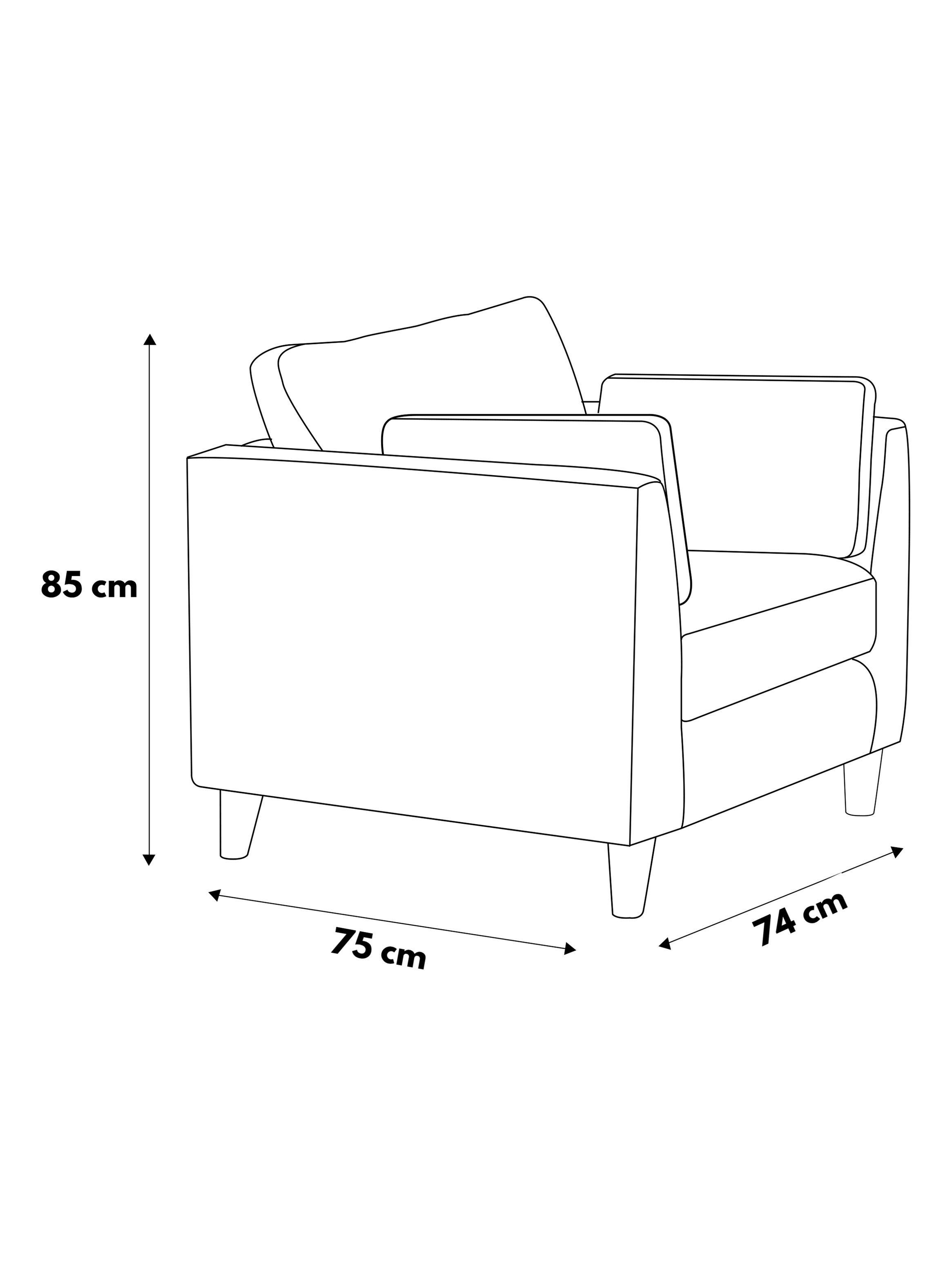 Sillón Torino 1C Gris-1