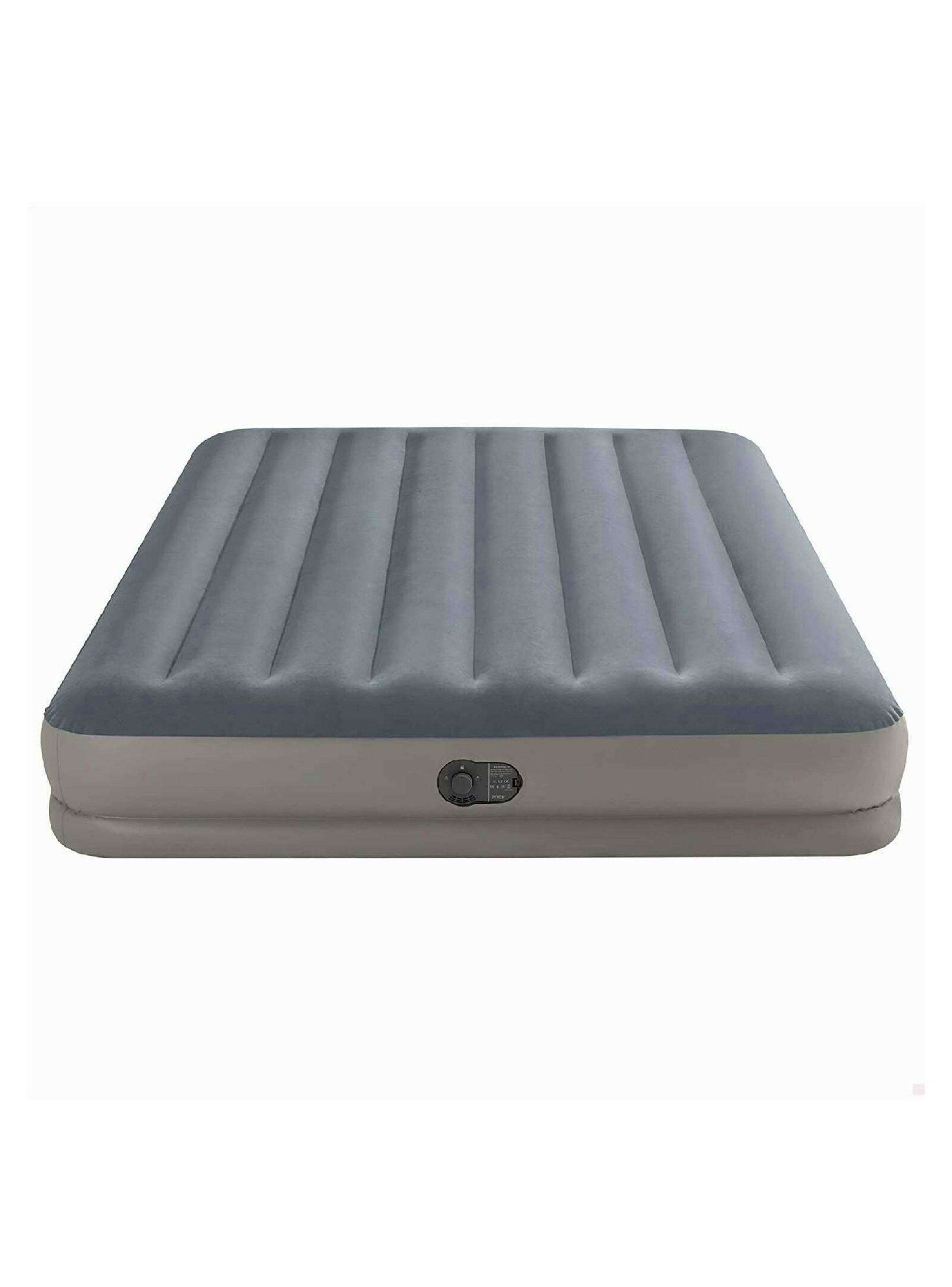 Cama Inflable Eléctrica USB 2 Plazas Gris-3
