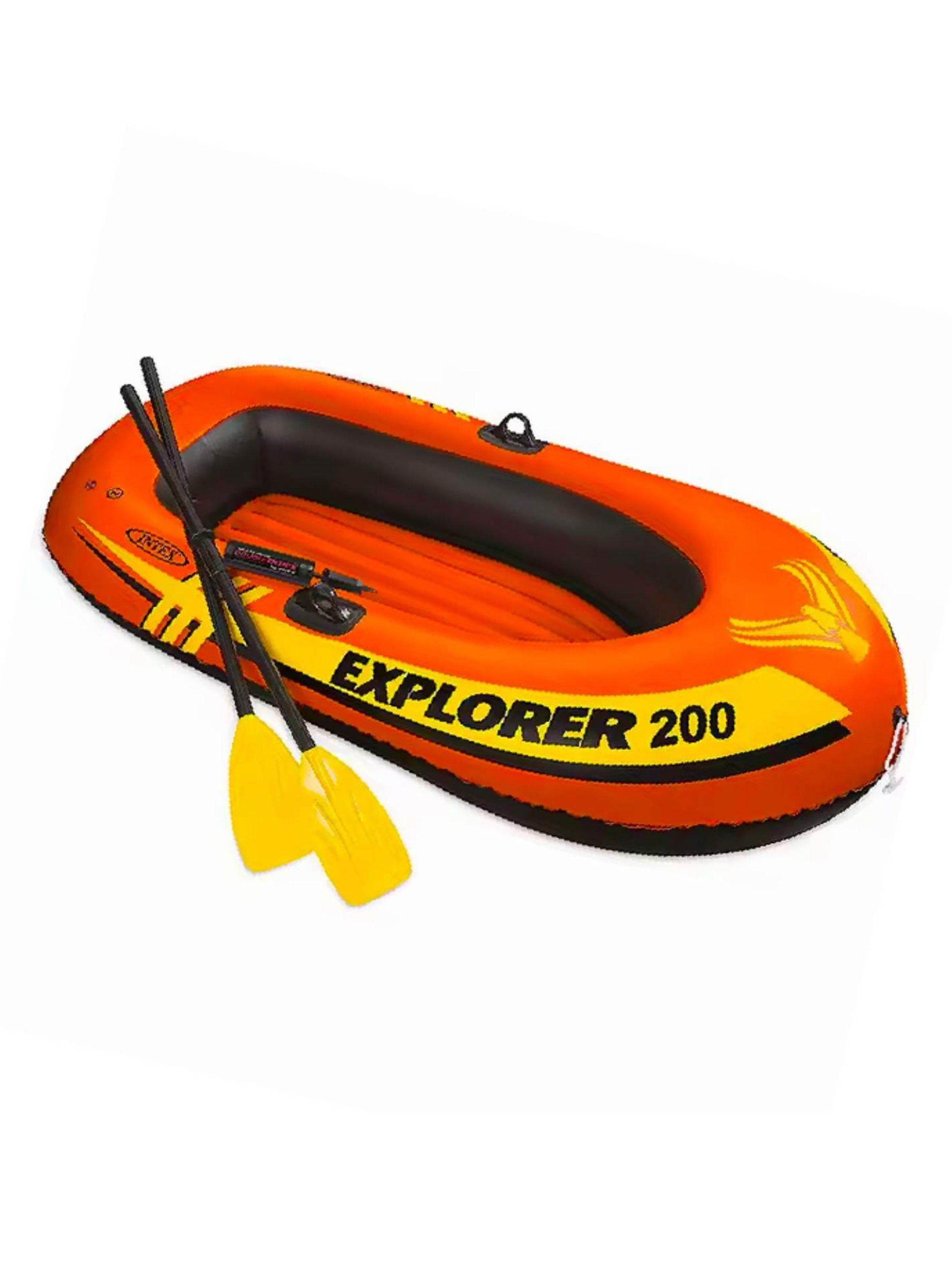 Bote Inflable Explorer 200 + Remos-2