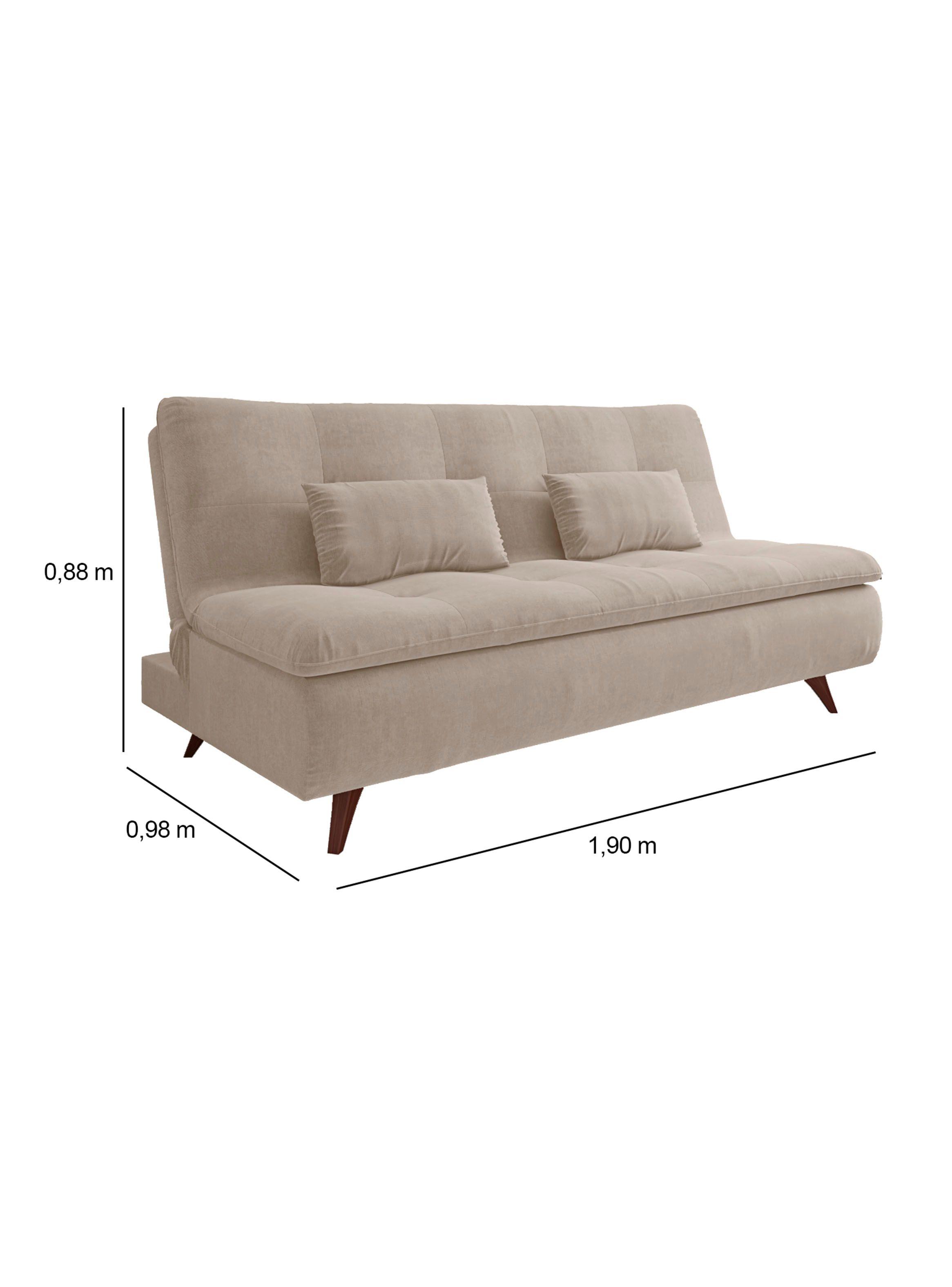 Futón 1.5 Plazas Beige-1