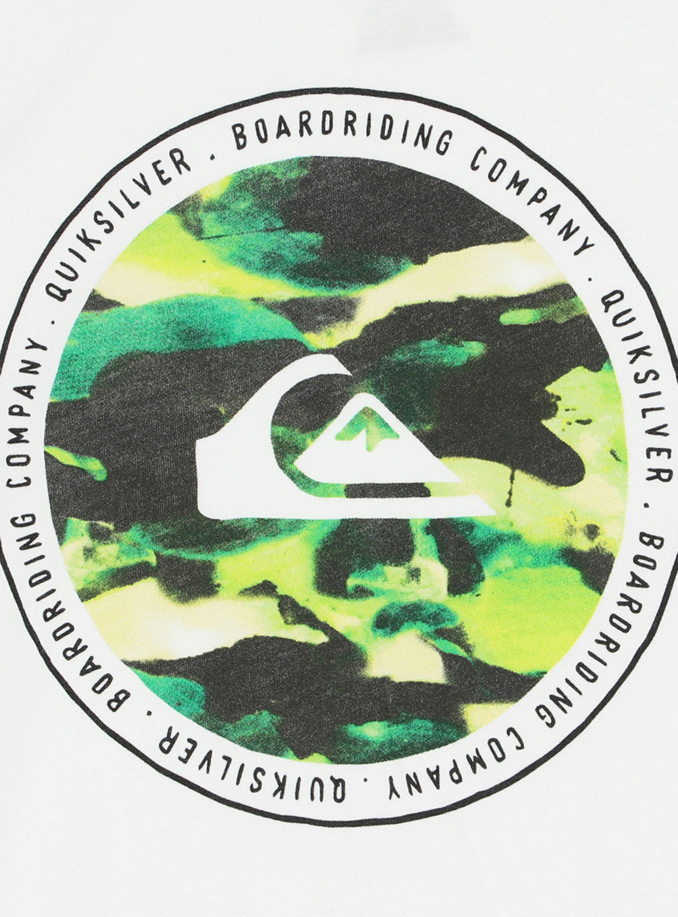 Polera Quiksilver Blanca Niño Resin-2