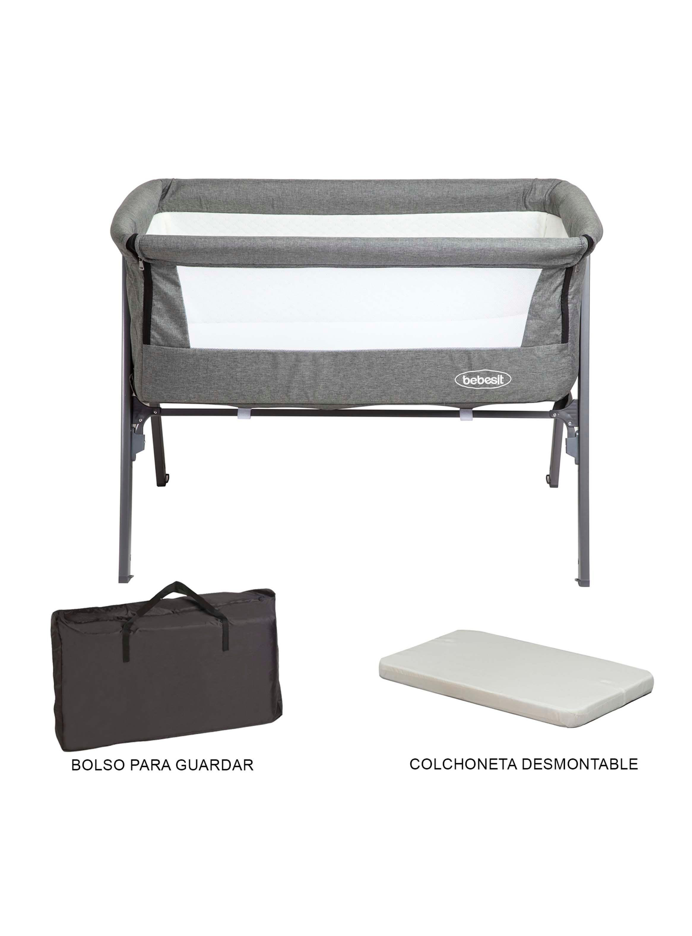 Cuna Colecho Easy Gris Bebesit-3