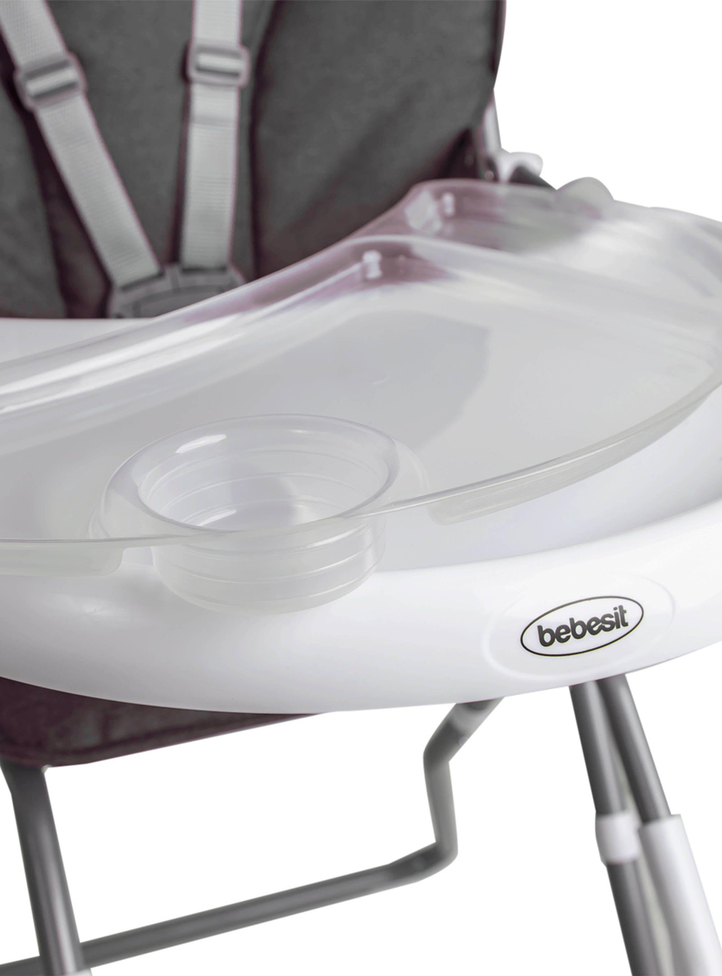 Silla de Comer Plegable Vectra Gris Bebesit-3