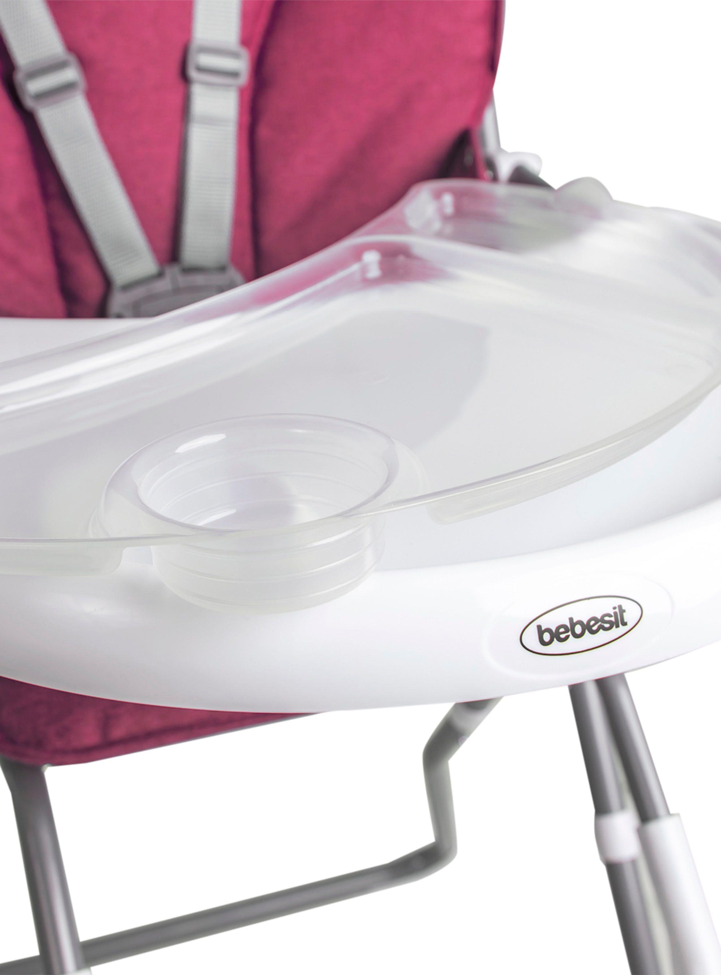 Silla de Comer Plegable Vectra Rosada Bebesit-3