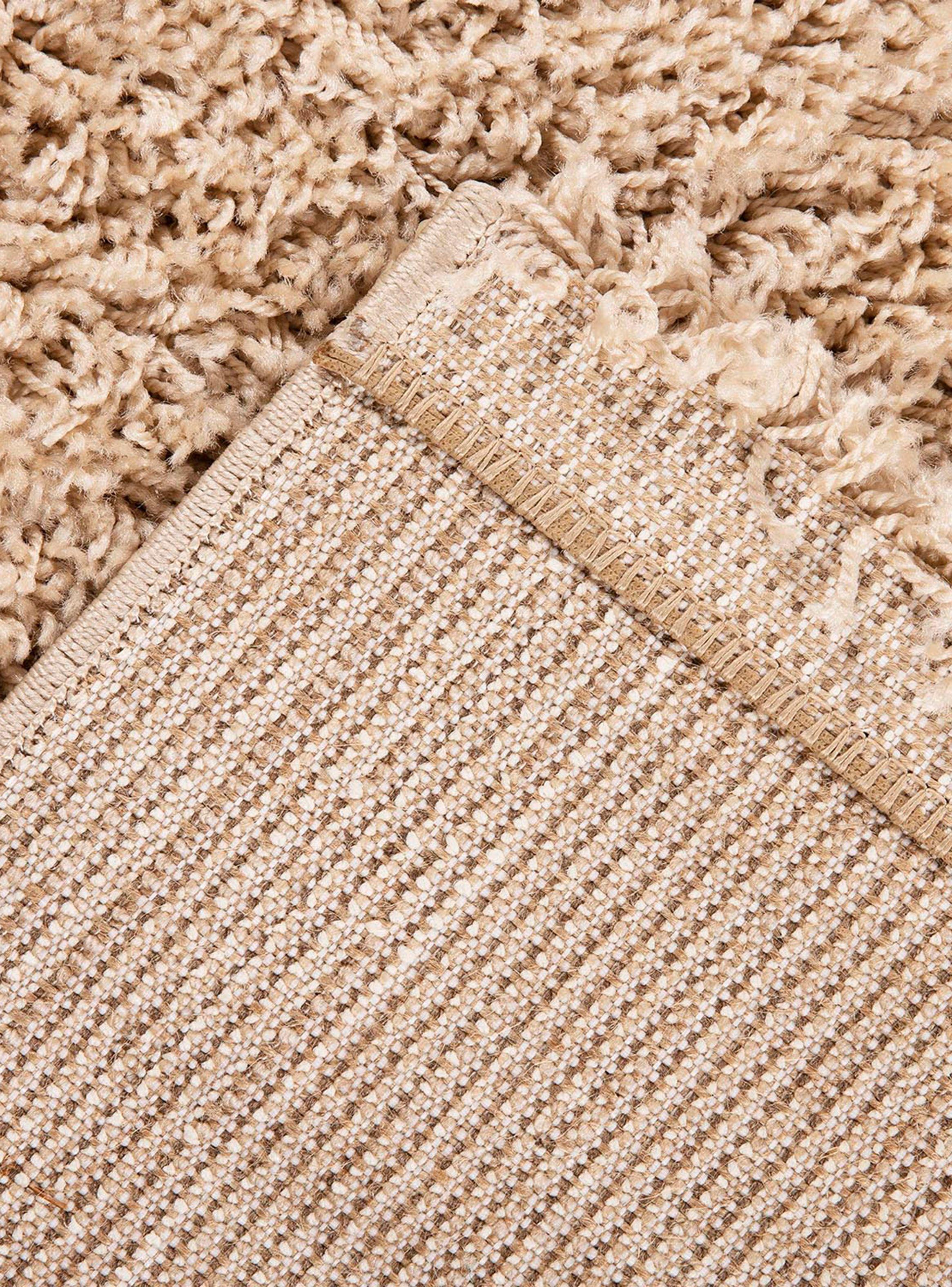 Alfombra 150 x 200 cm Shaggy Basic Beige-2