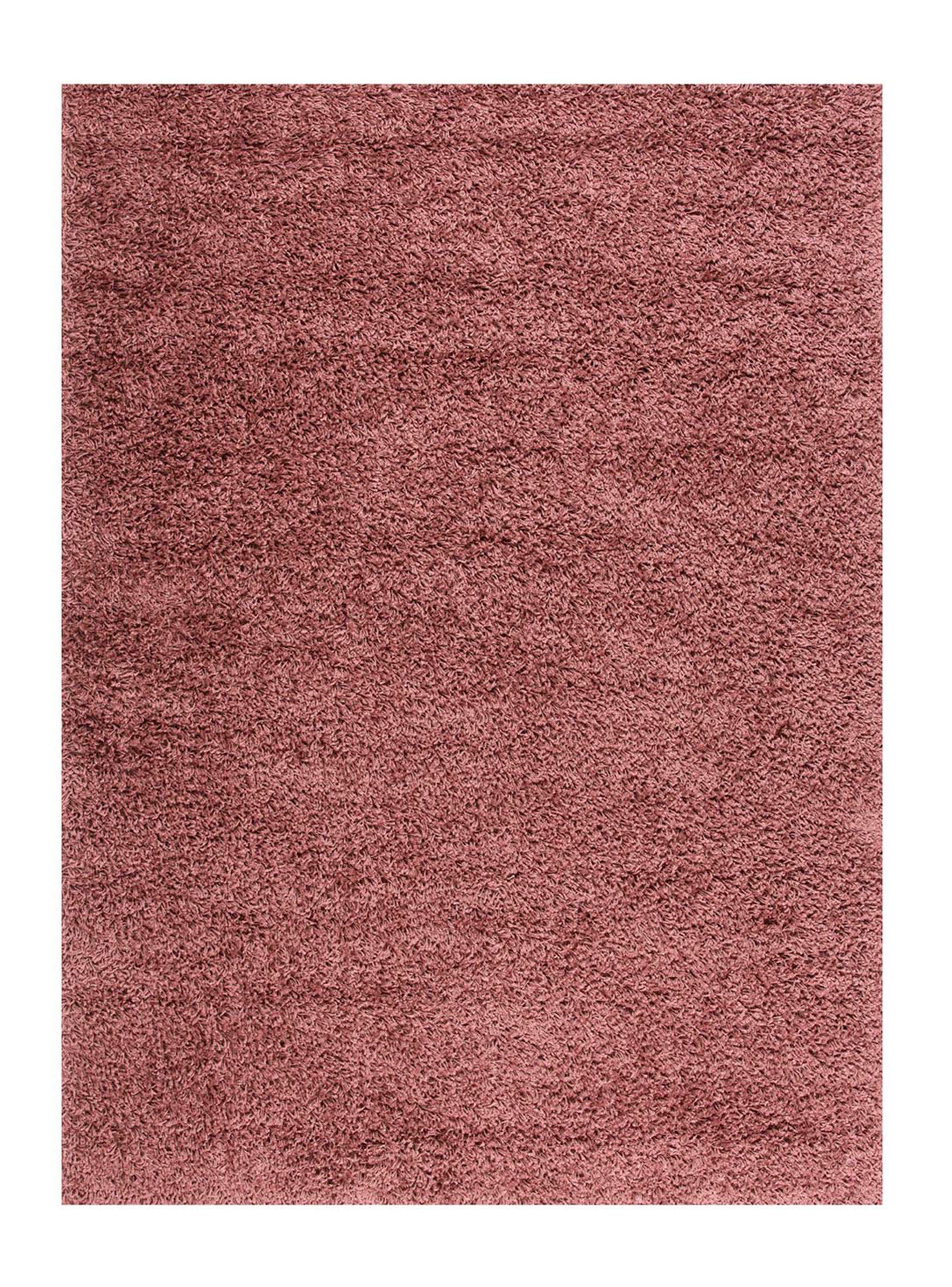 Alfombra 150 x 200 cm Shaggy Basic Rosa-0