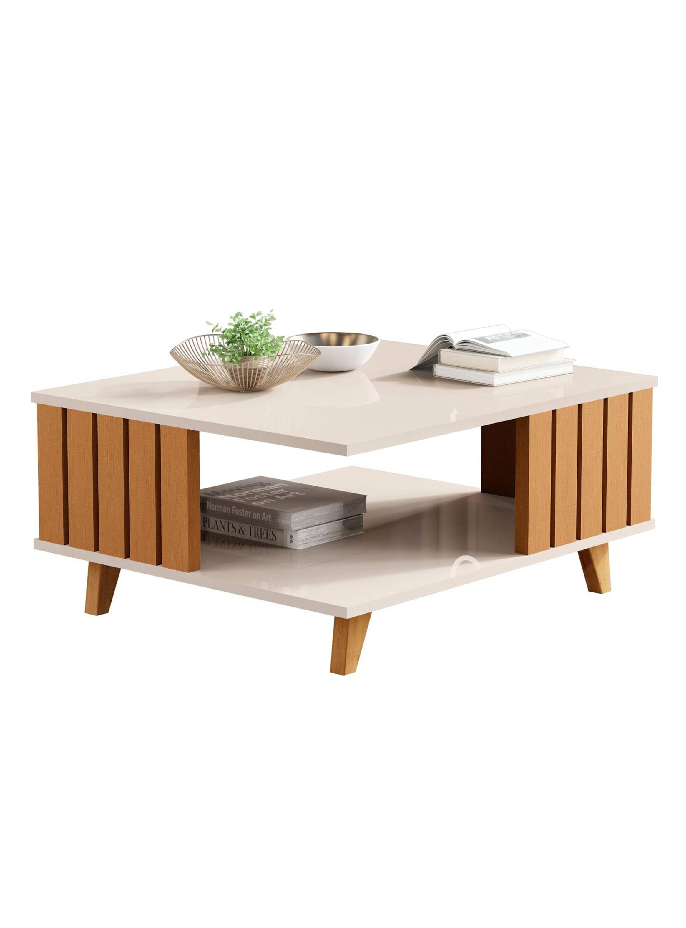 Mesa de Centro Acaí 60x70 cm Perla Caramelo-2