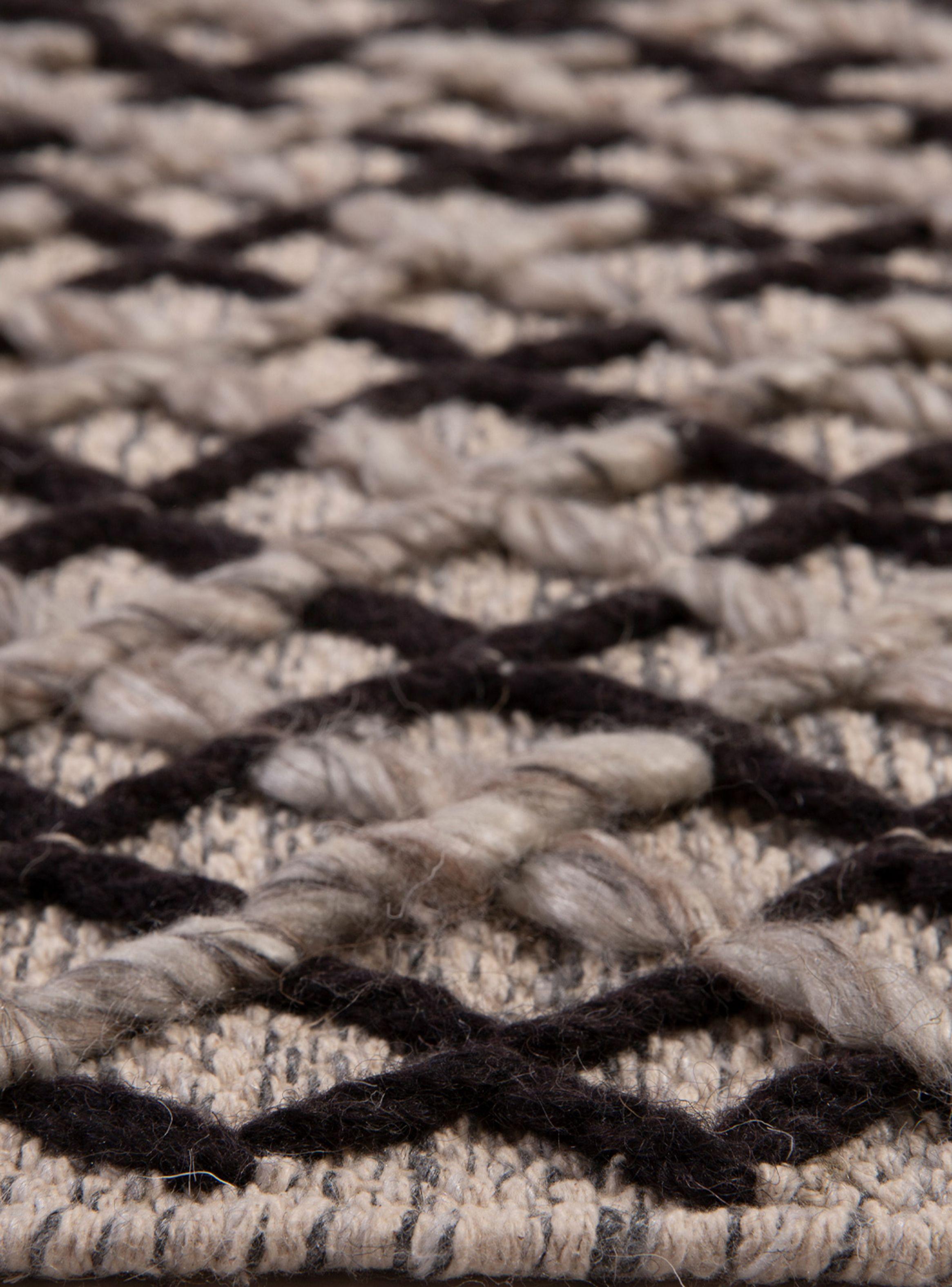 Alfombra Woll Collect Gris y Negro 190 x 290 cm-1
