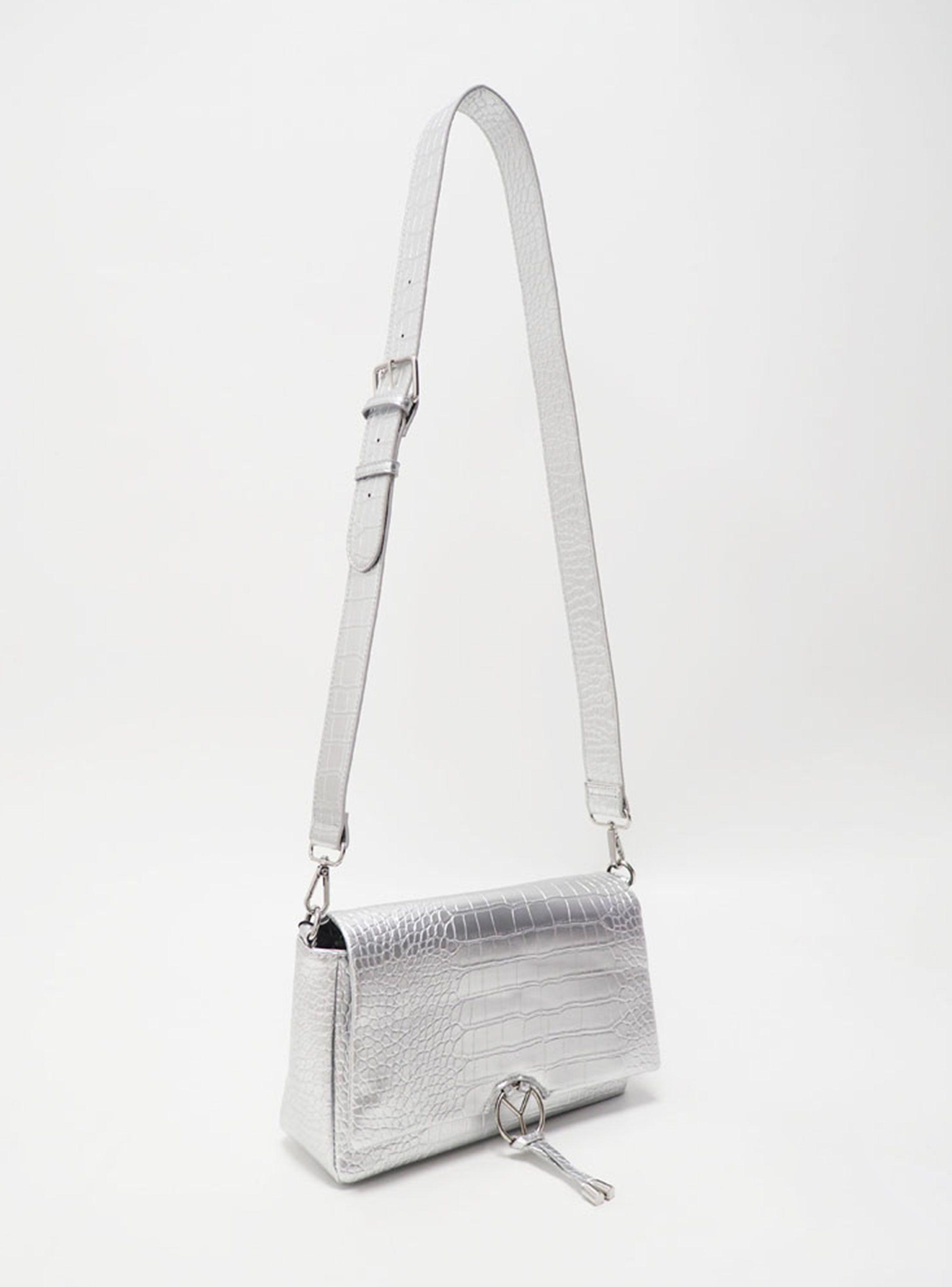 Cartera Croco Silver-2