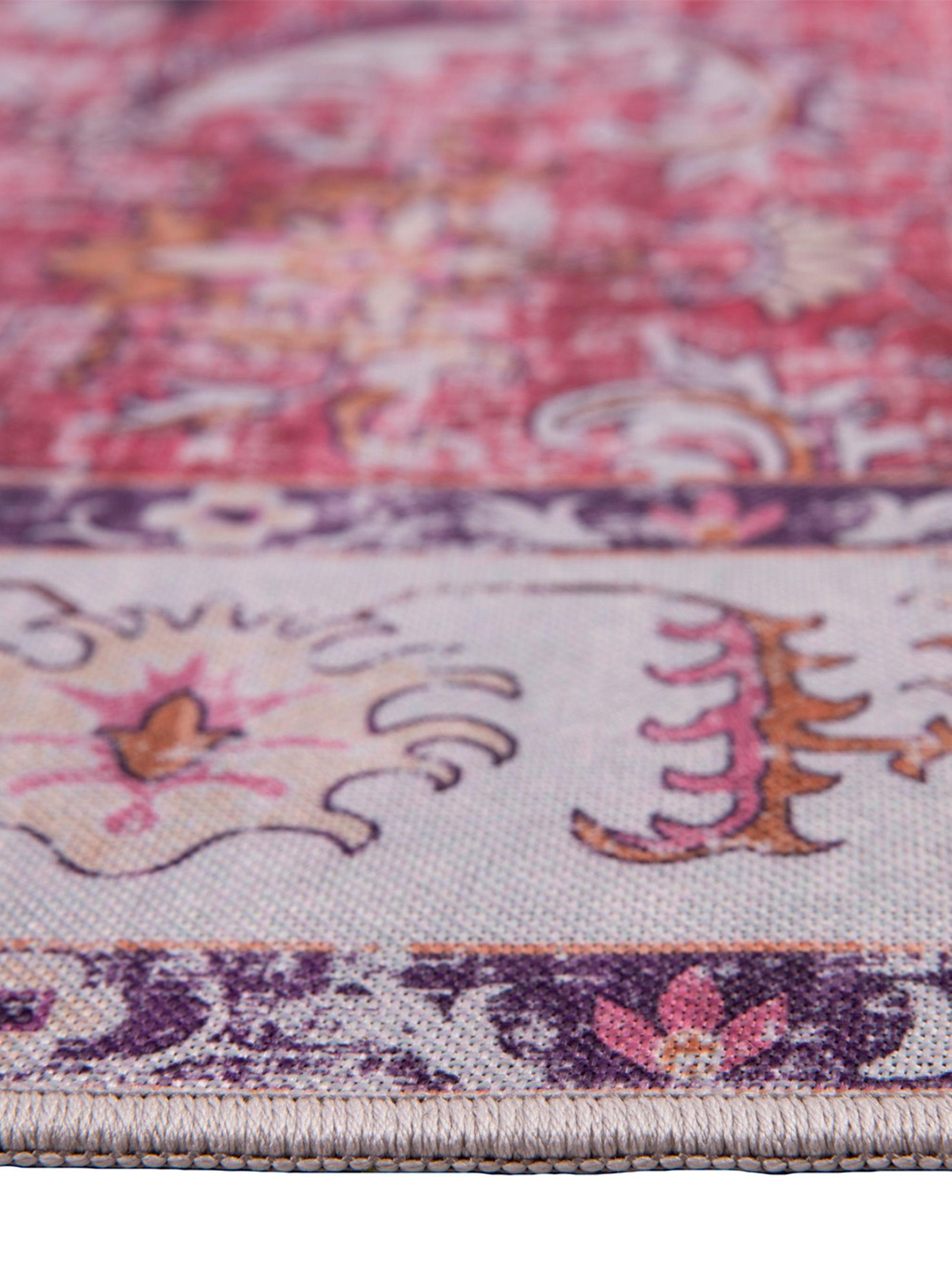 Alfombra Paris Rosa 160 x 230 cm-1