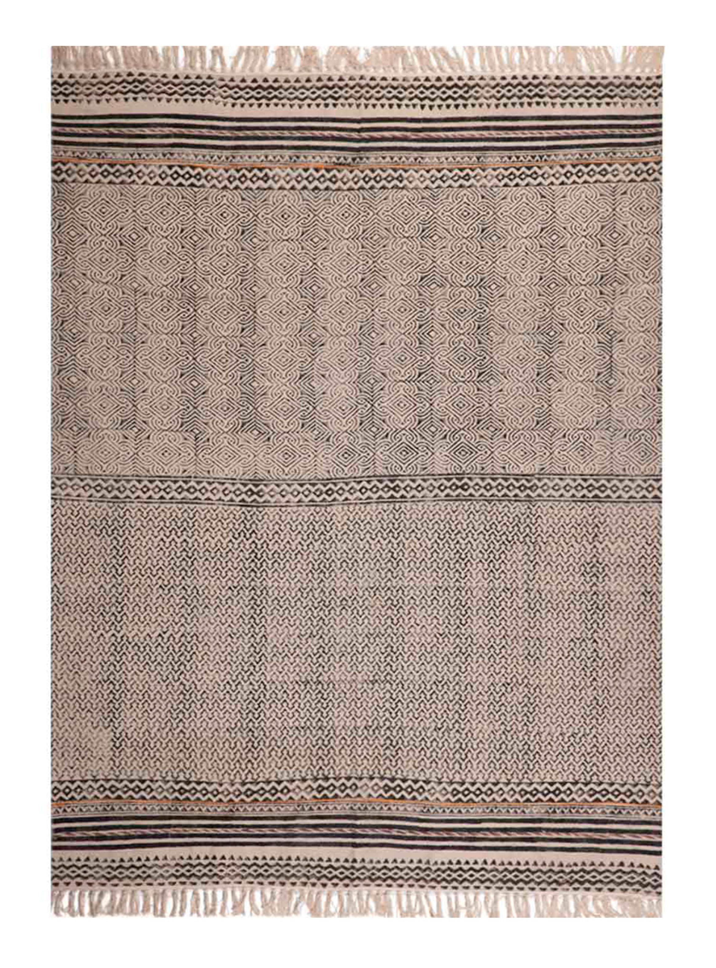 Bajada de Cama Boho Ethnic Beige 60 x 90 cm-0