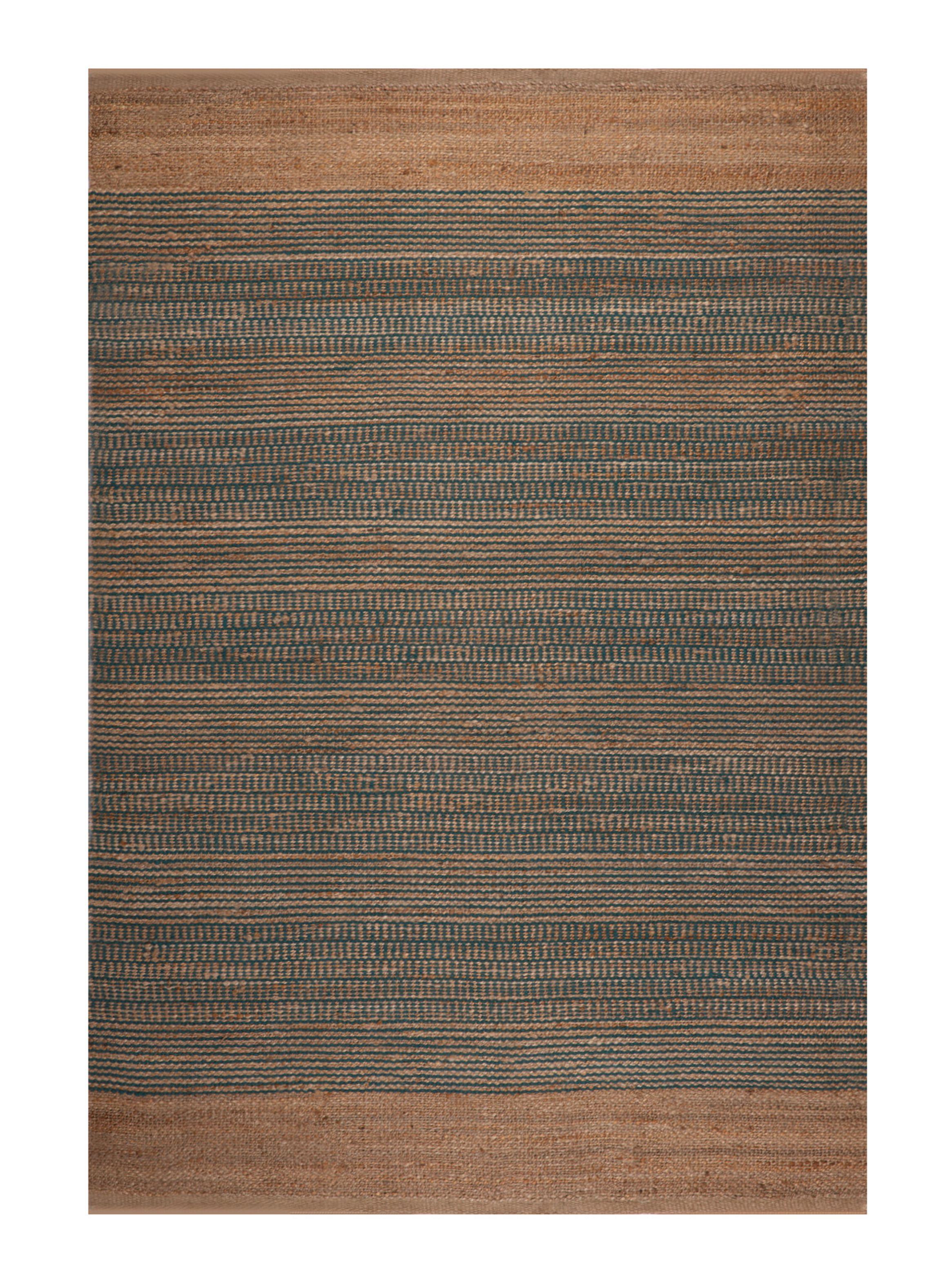 Alfombra Yute 160x230 cm Turquesa-0