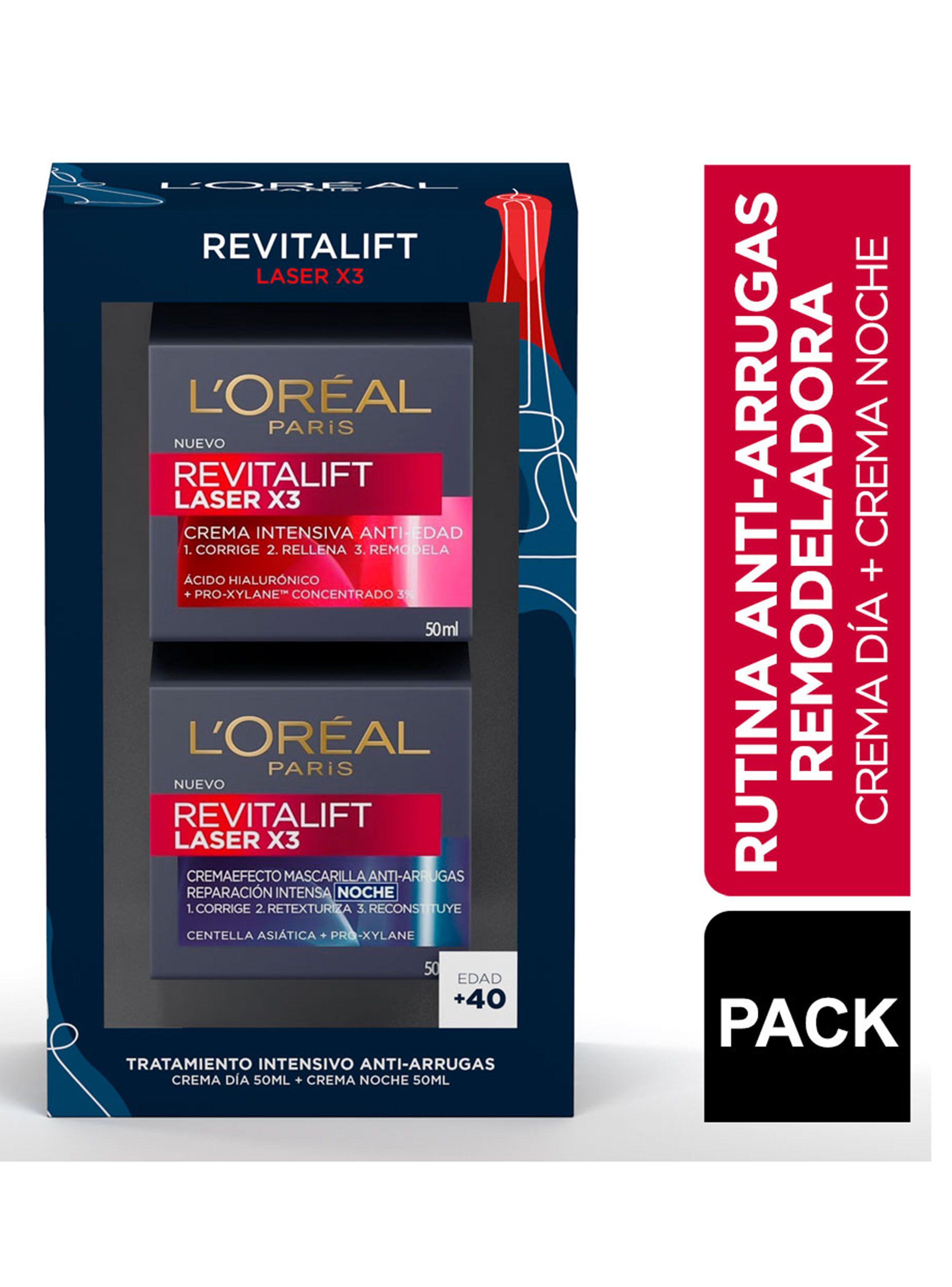 Set Dermo Expertise L'Oréal Paris Anti Arrugas Revitalift Laser Crema Día+Noche-0