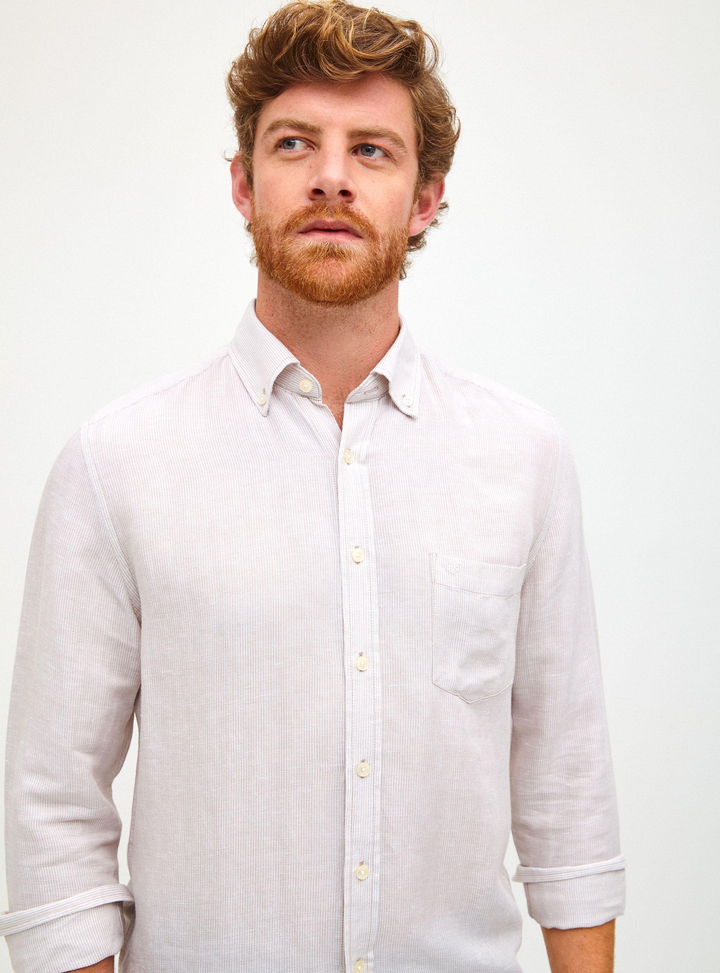 Camisa Rayada con Bolsillo-2