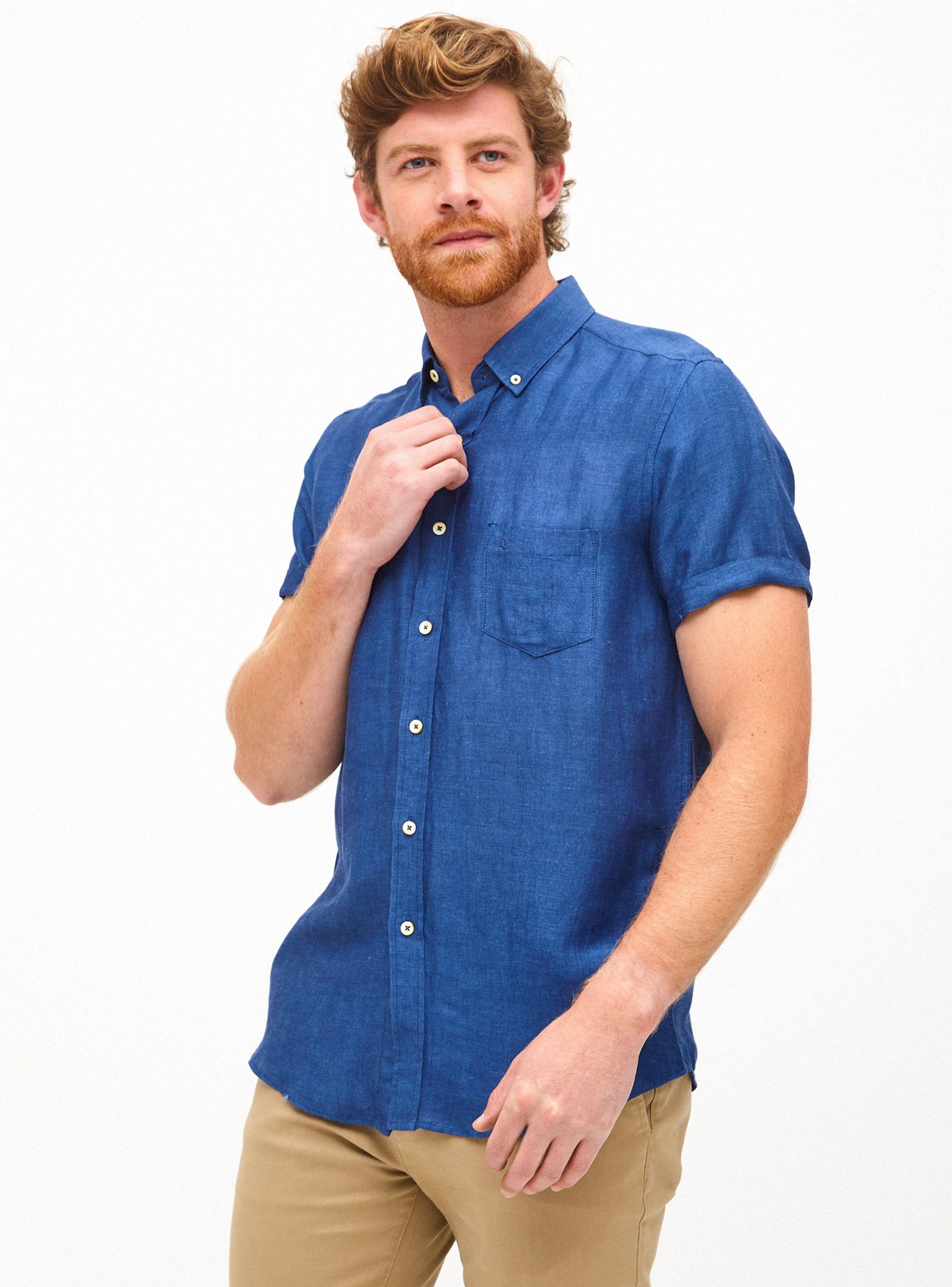 Camisa Bolsillo Manga Corta Lisa-0
