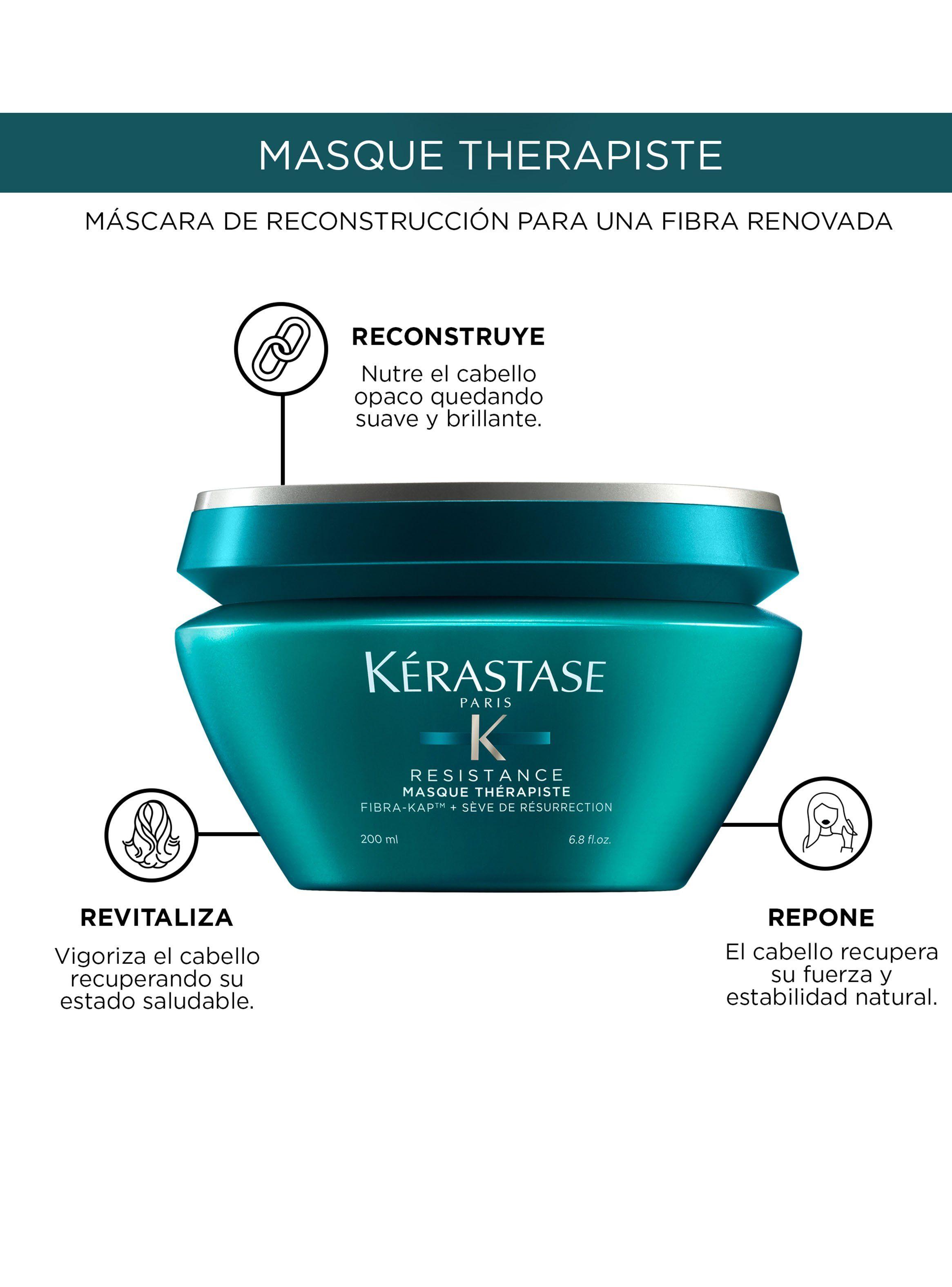 Máscara Reconstrucción Cabello Muy Dañado Masque Thérapiste Resistance 200ml-3