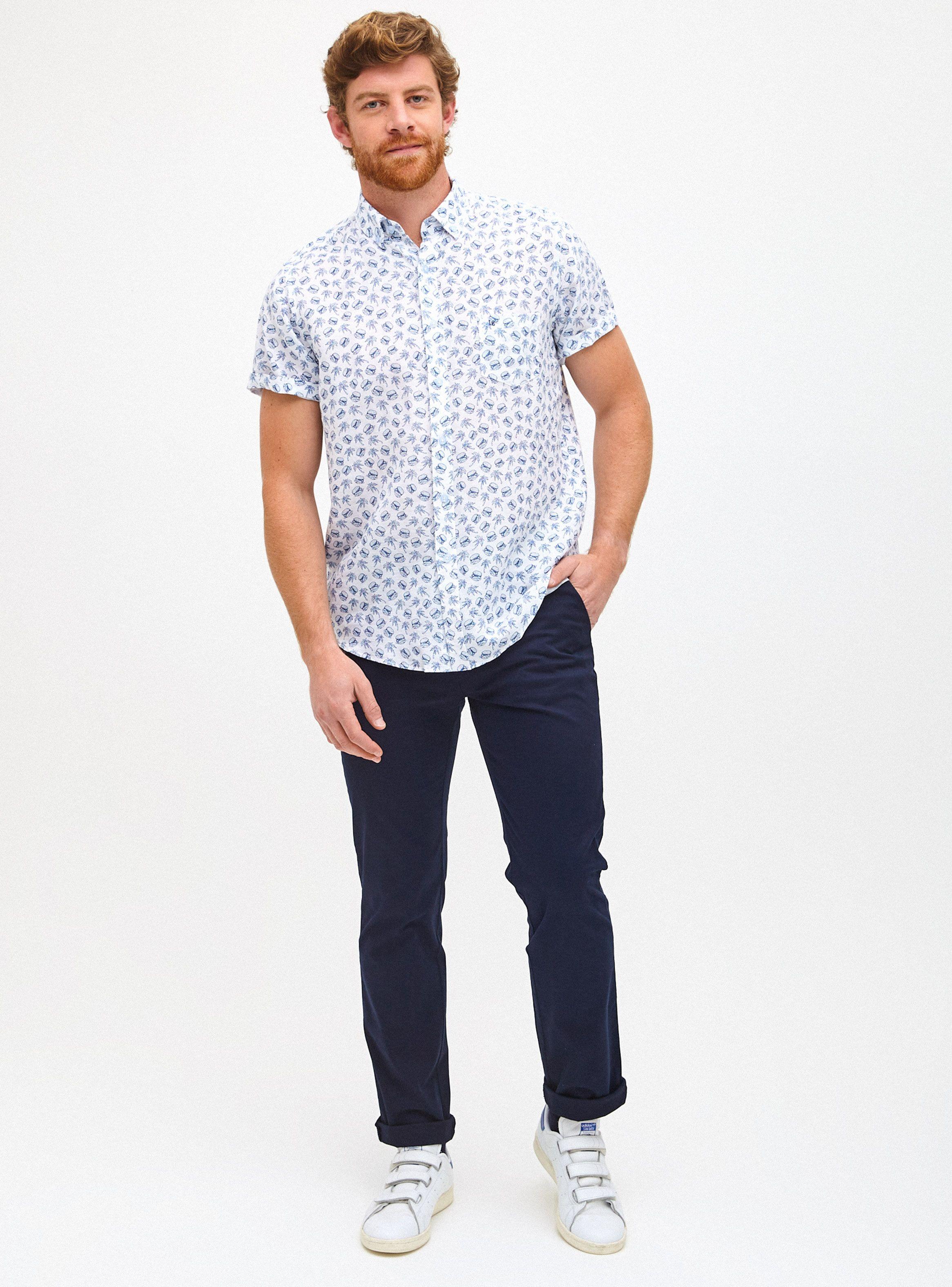 Camisa Bolsillo Manga Corta Mini Print-3