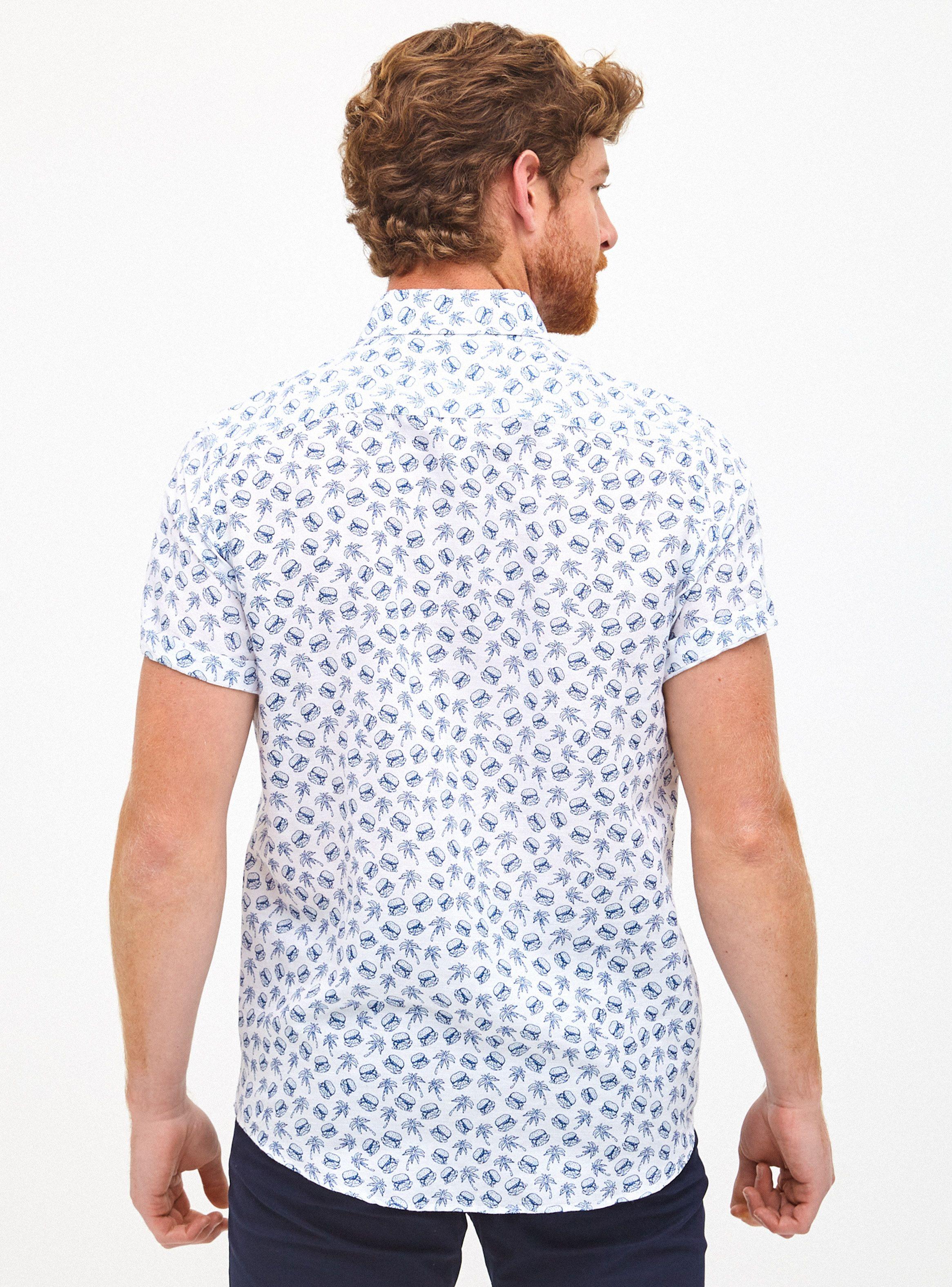 Camisa Bolsillo Manga Corta Mini Print-1