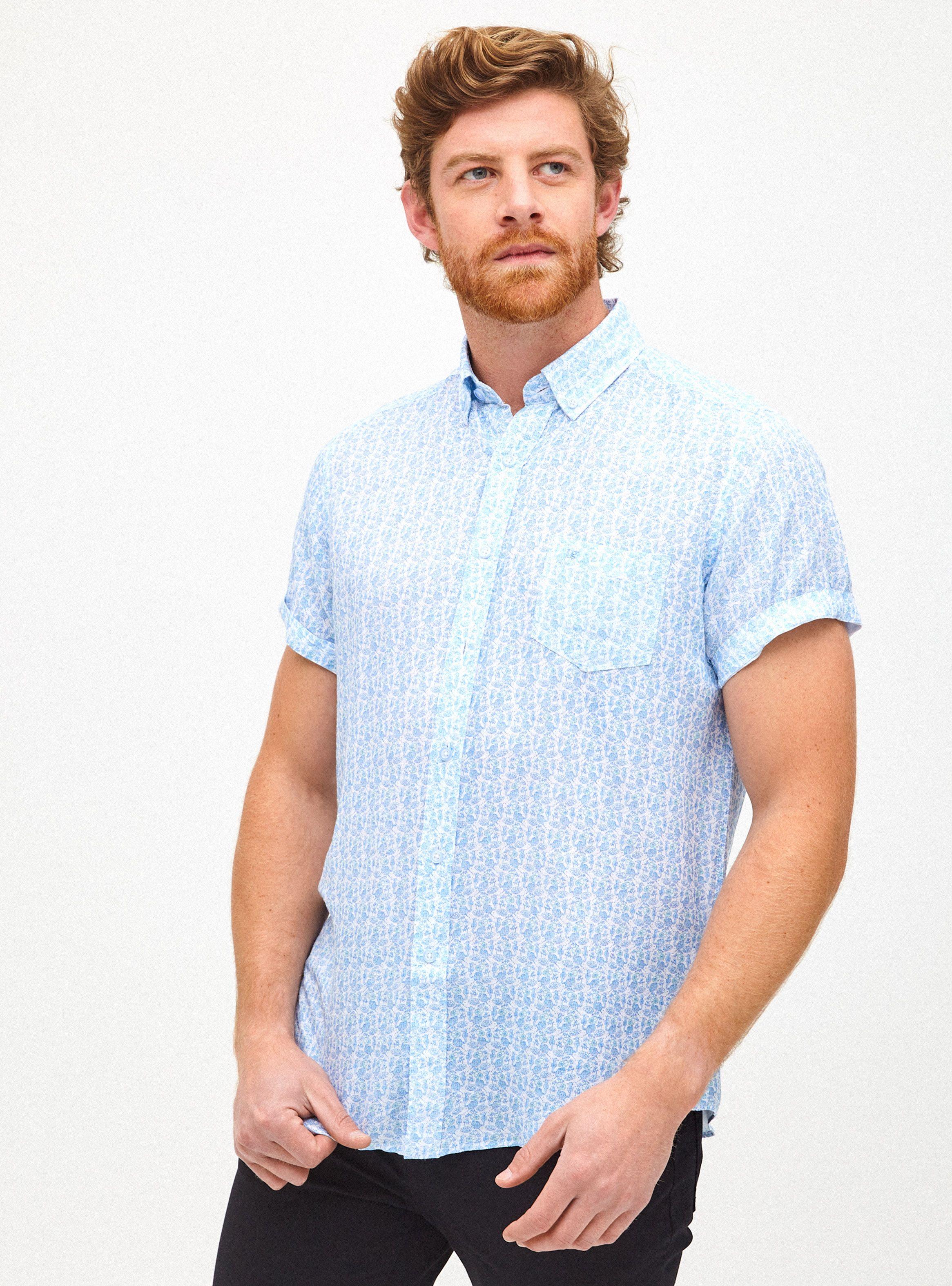 Camisa Bolsillo Manga Corta Mini Print-0