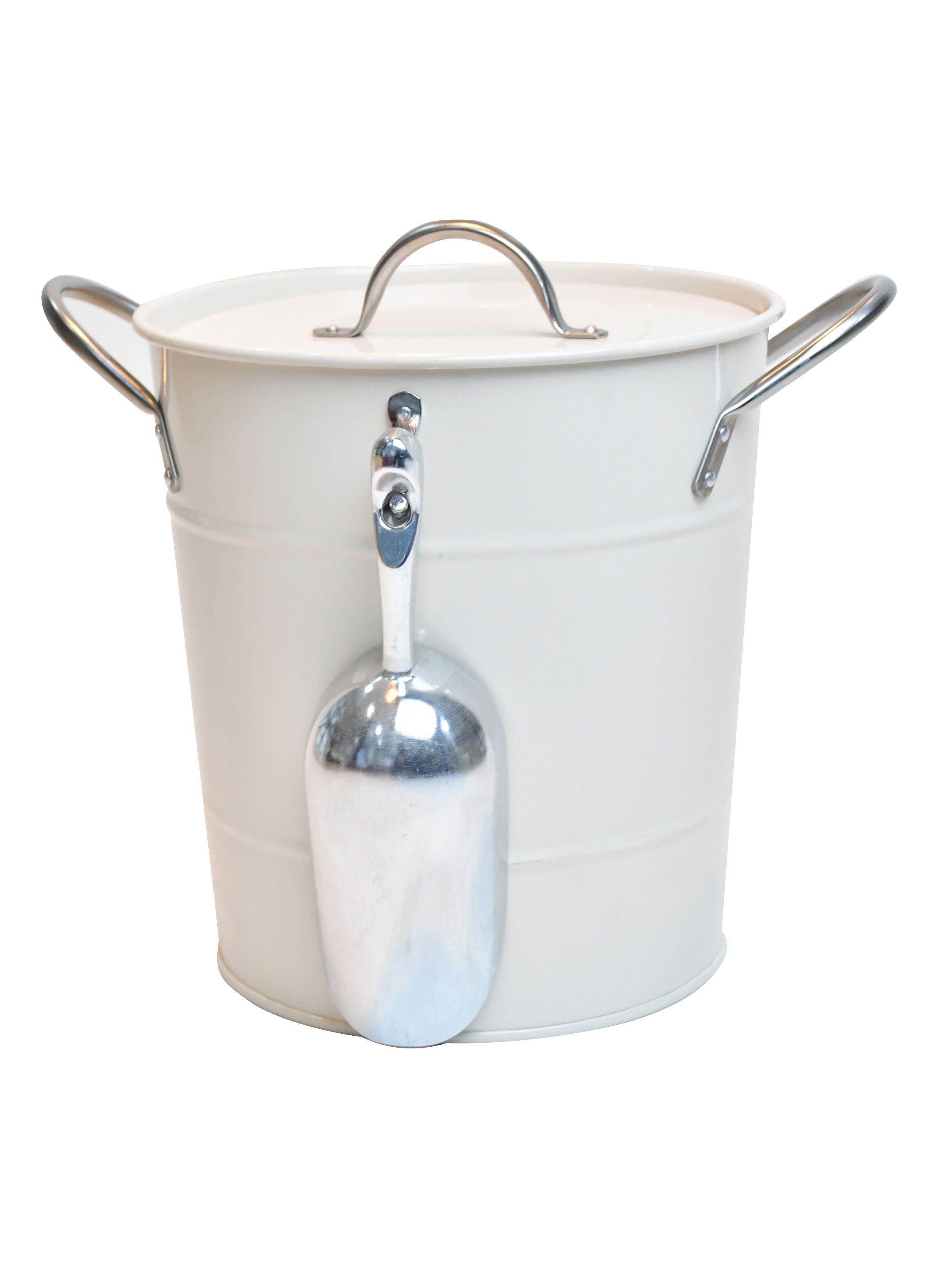 Hielera VGO Metálica Grande con Tapa y Pala Crema VGO-0