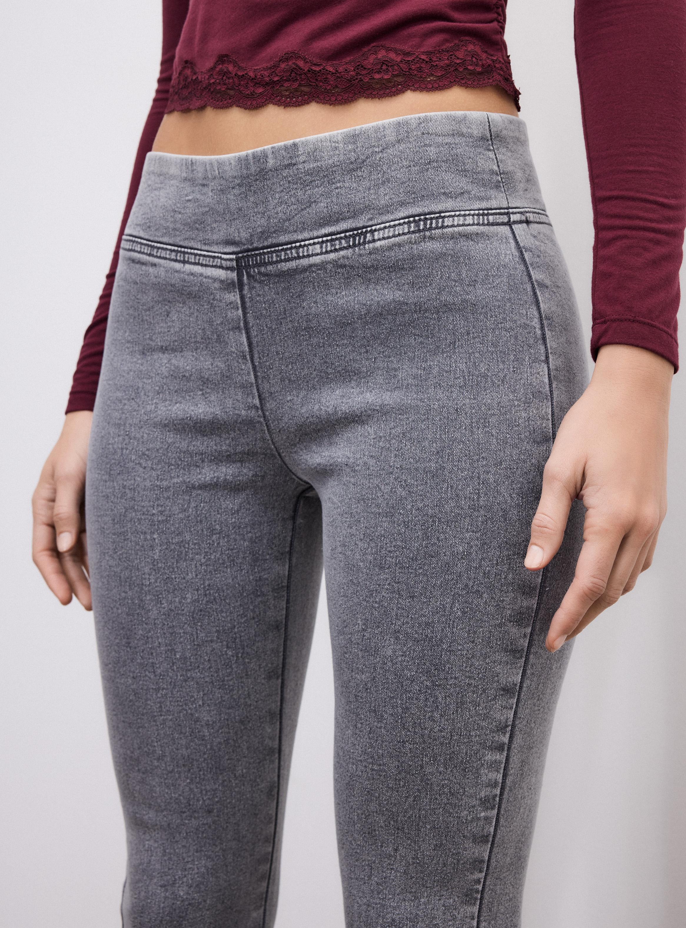 Jeans Flare Legging Pull On Tiro Bajo-2