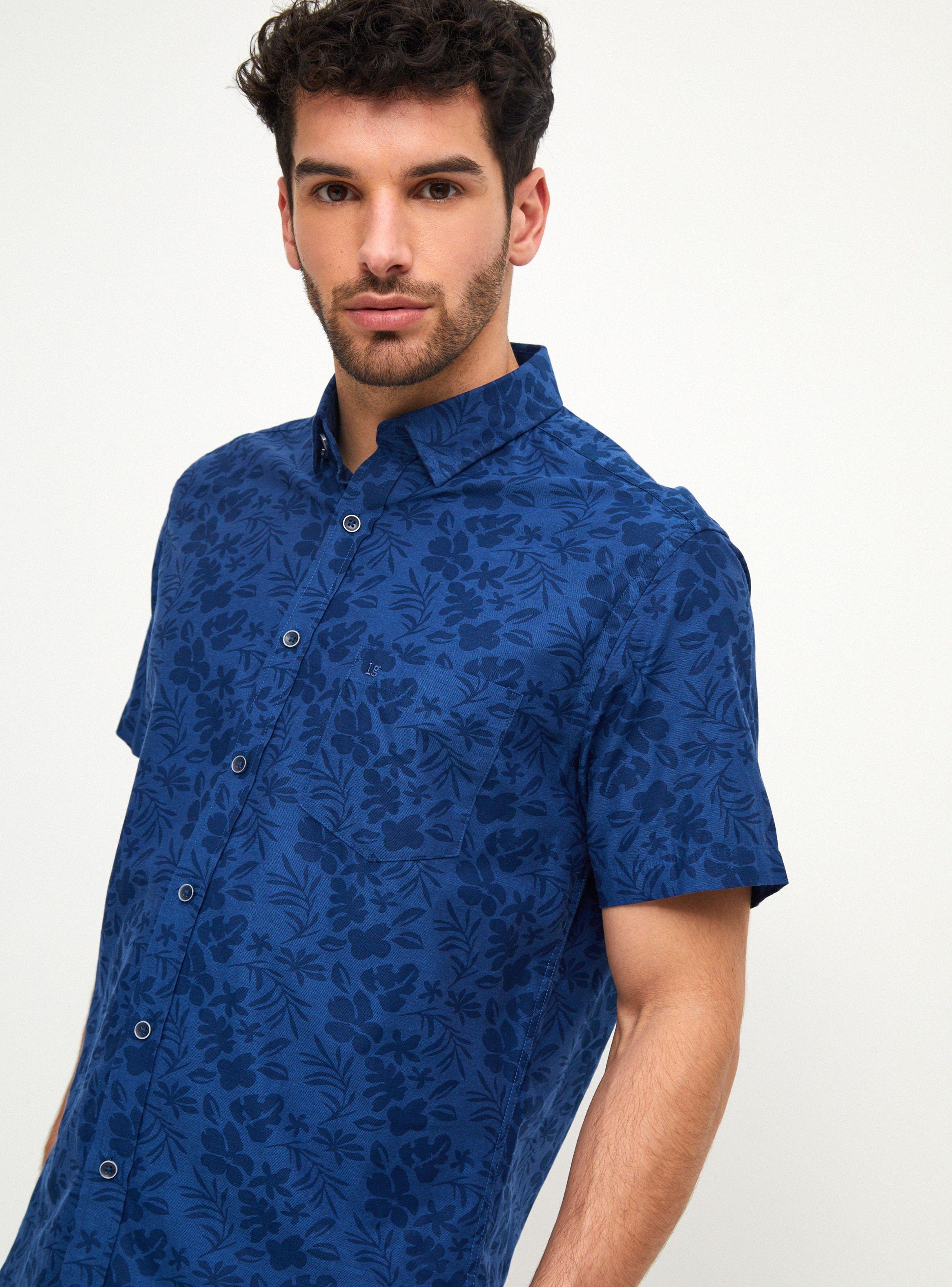 Camisa Manga Corta Flores-2