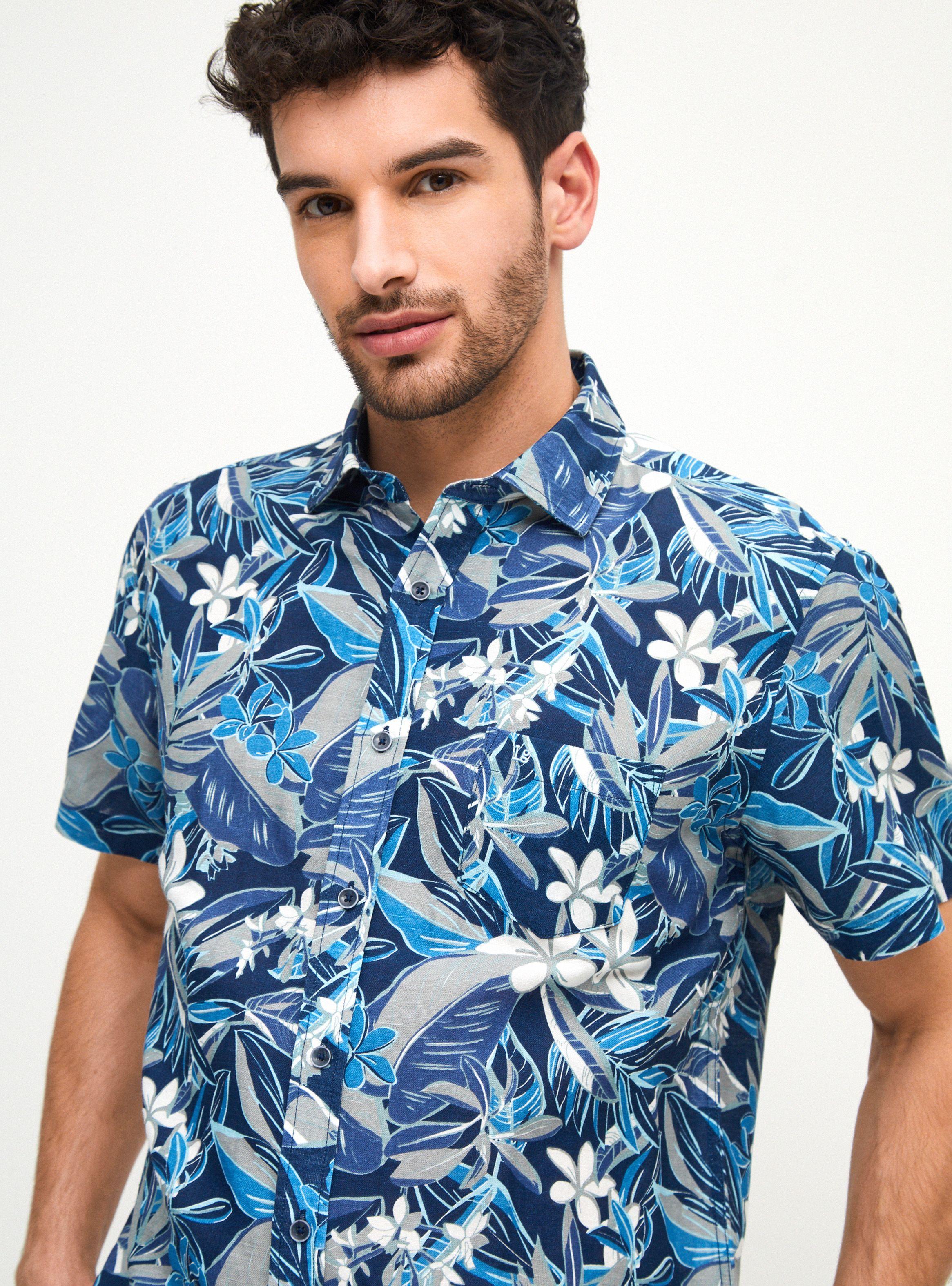 Camisa Multiflor Manga Corta-2