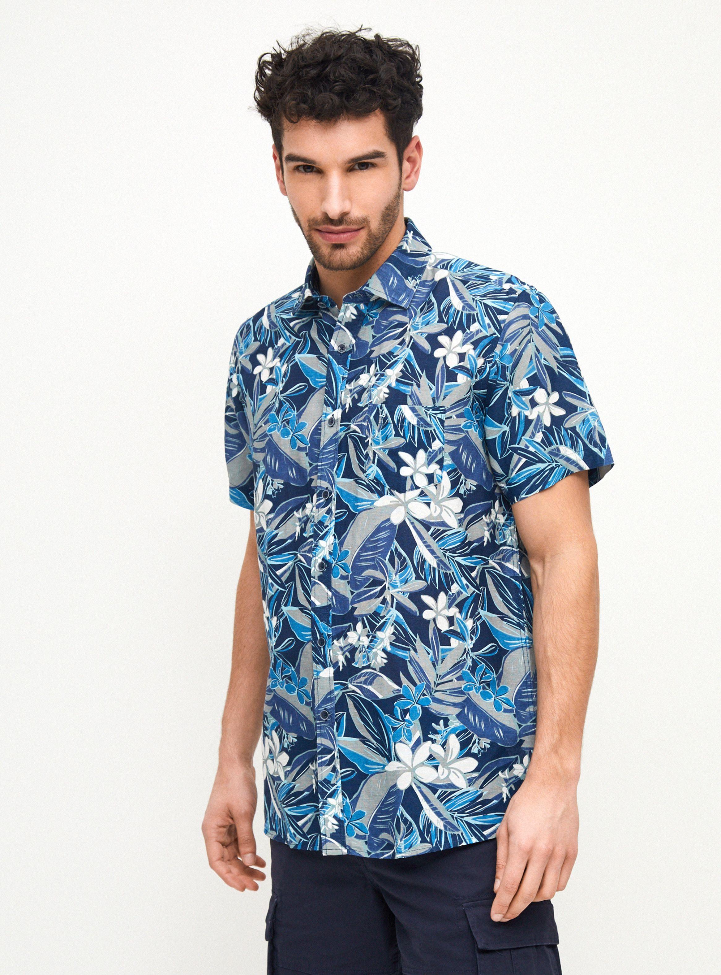 Camisa Multiflor Manga Corta-0