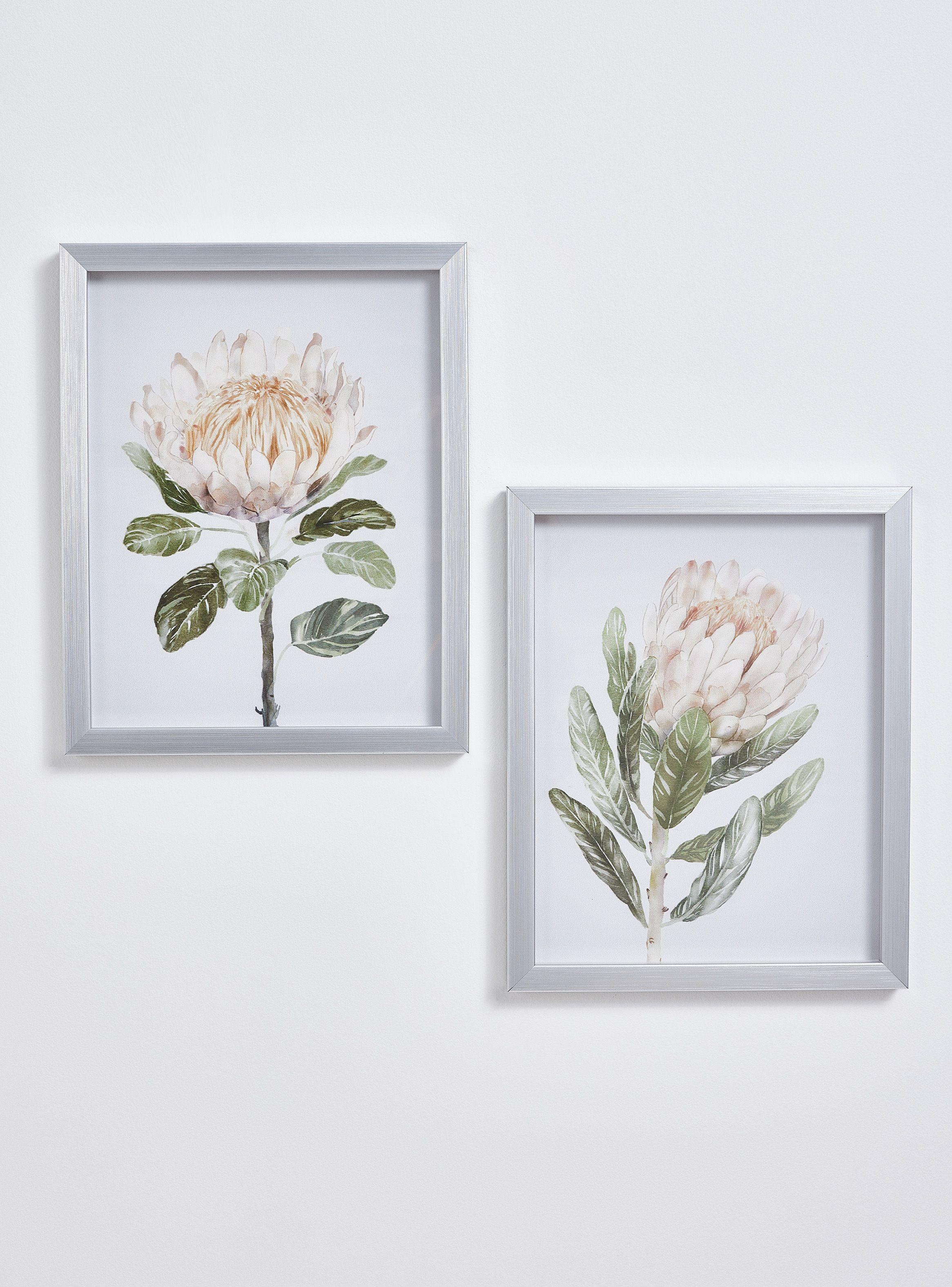 Set Dos Cuadros Flor 28 x 35 cm-0