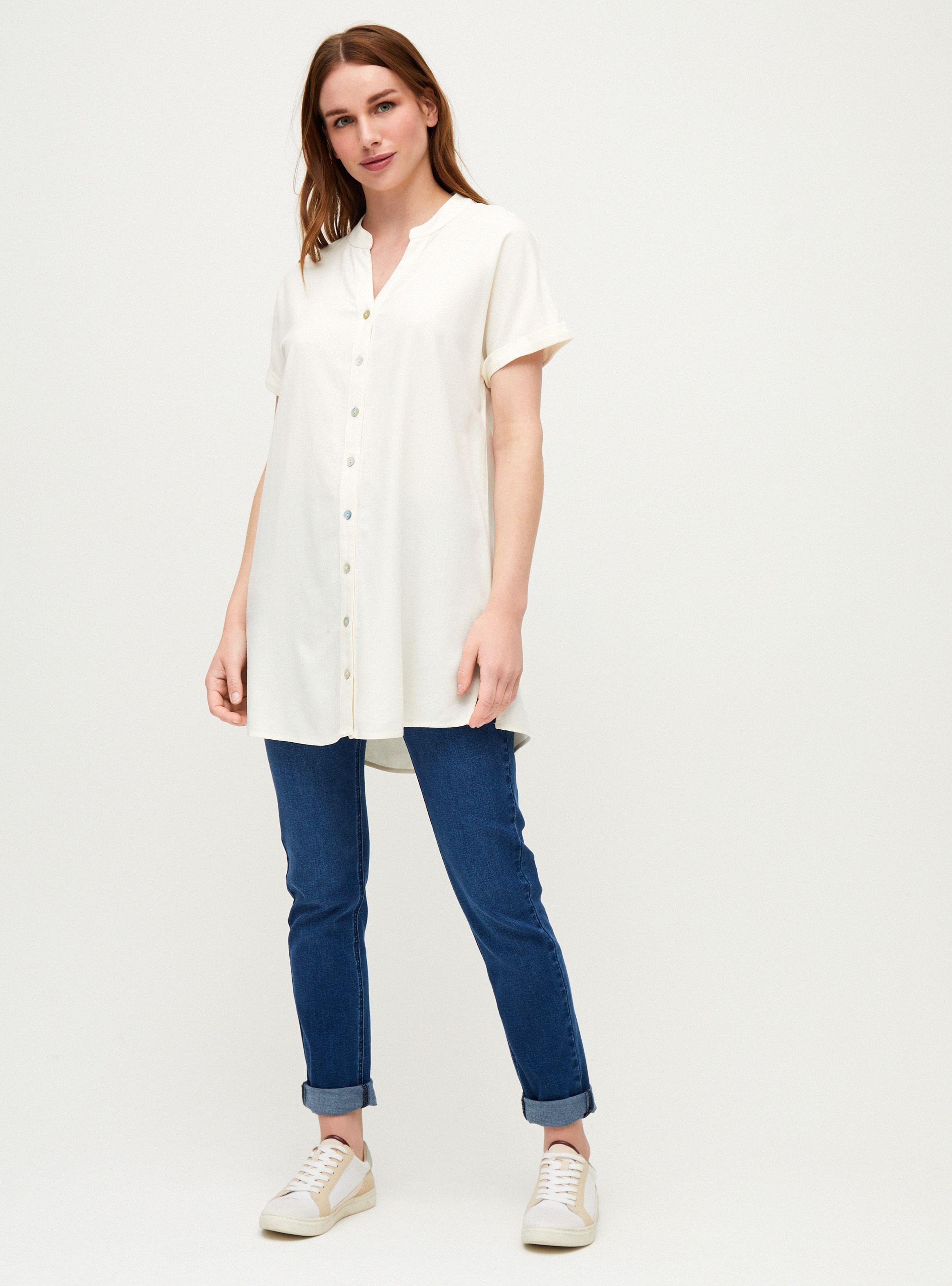 Blusa Larga Botones-3