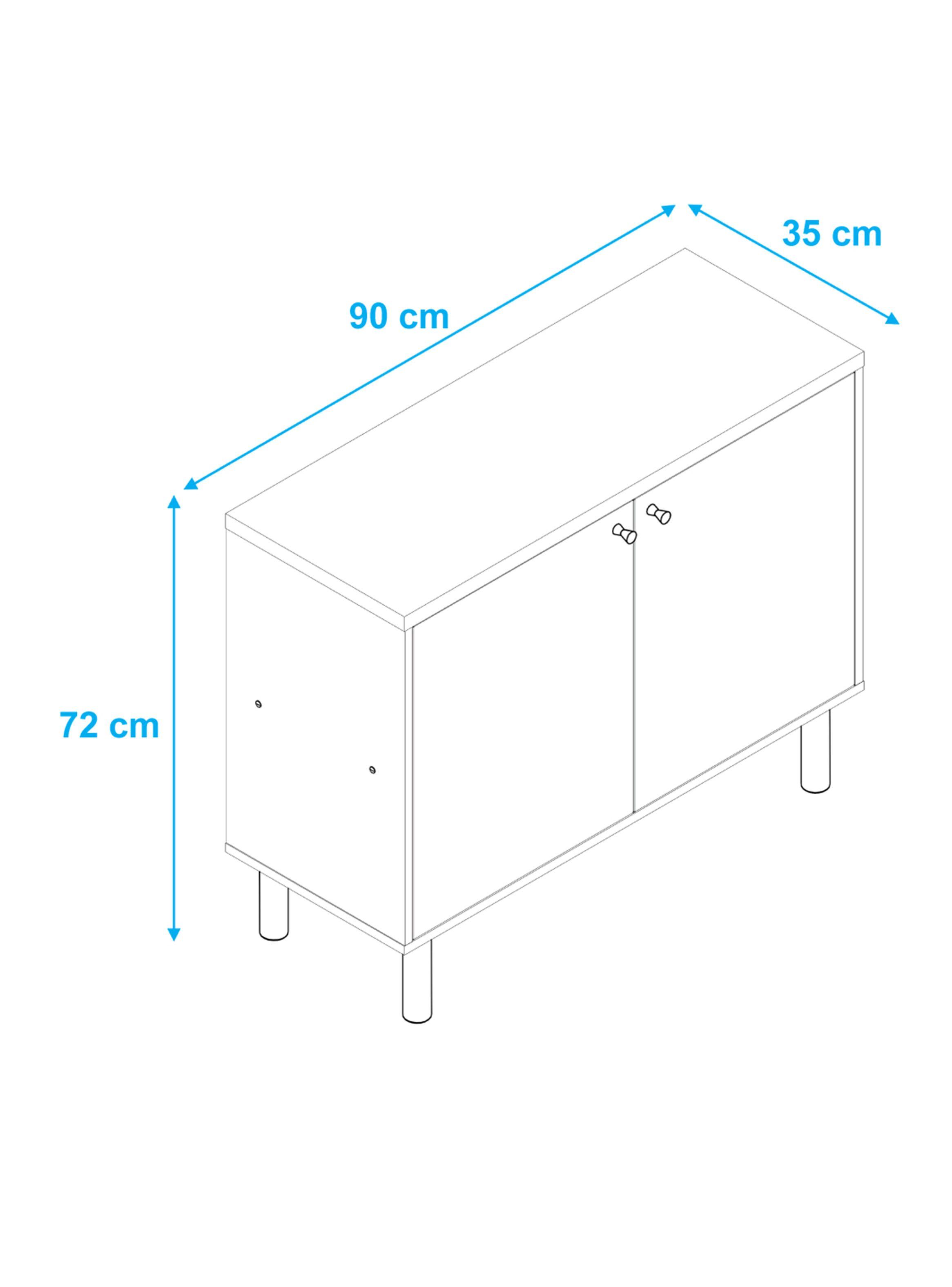Aparador Buffet 2 Puertas Easy-1