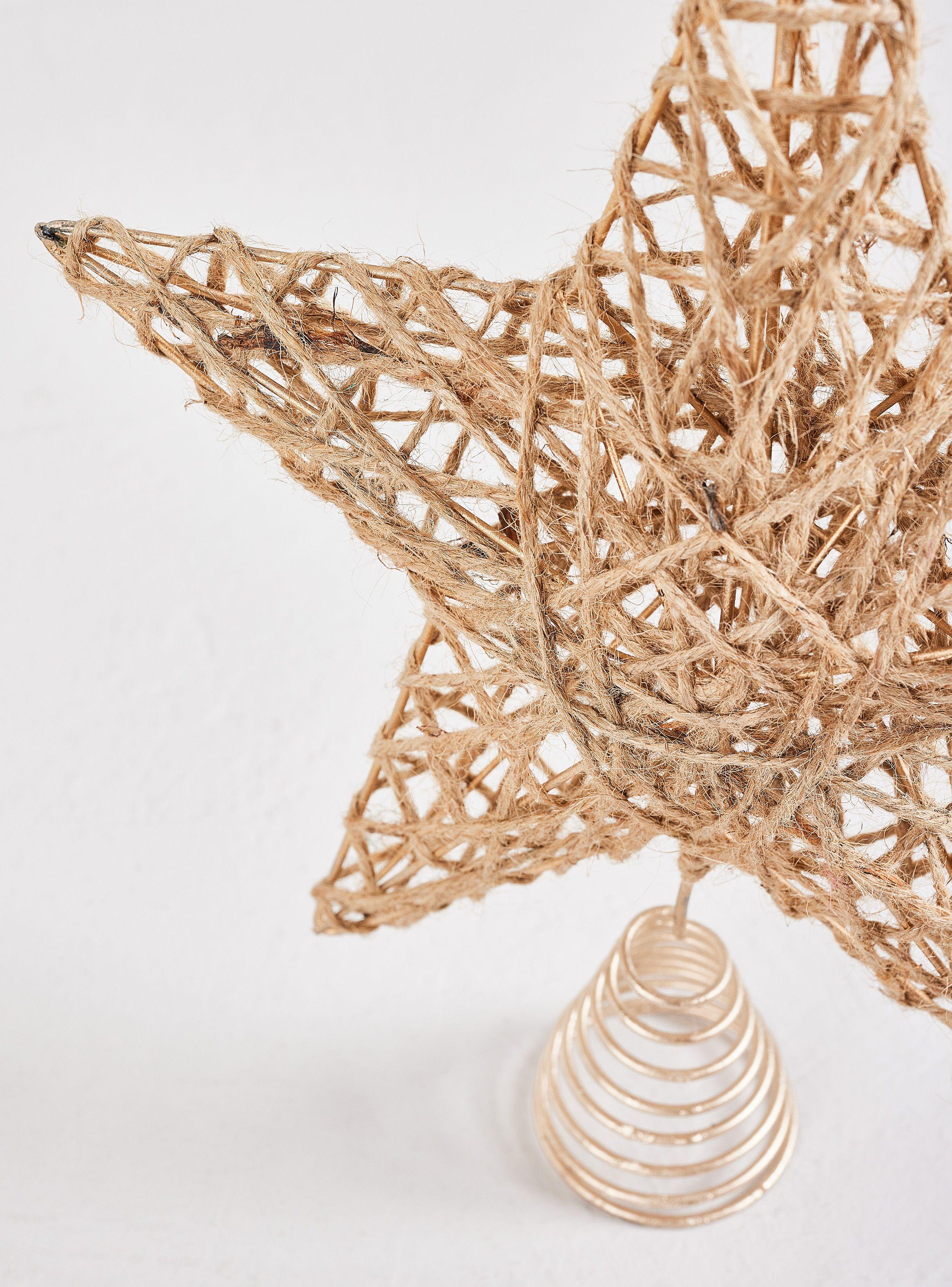 Punta Estrella Navidad 30 cm Natural-1