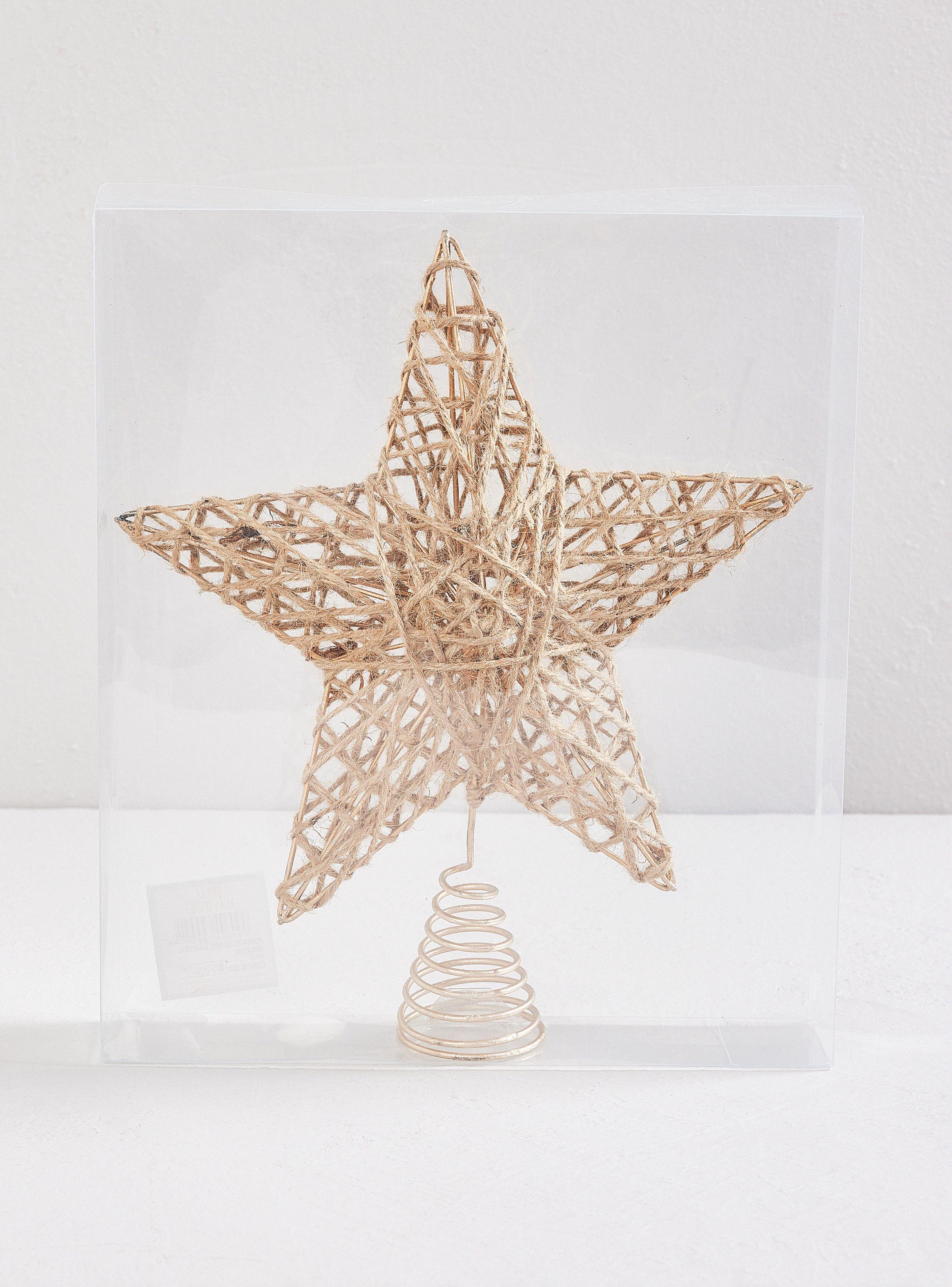 Punta Estrella Navidad 30 cm Natural-2
