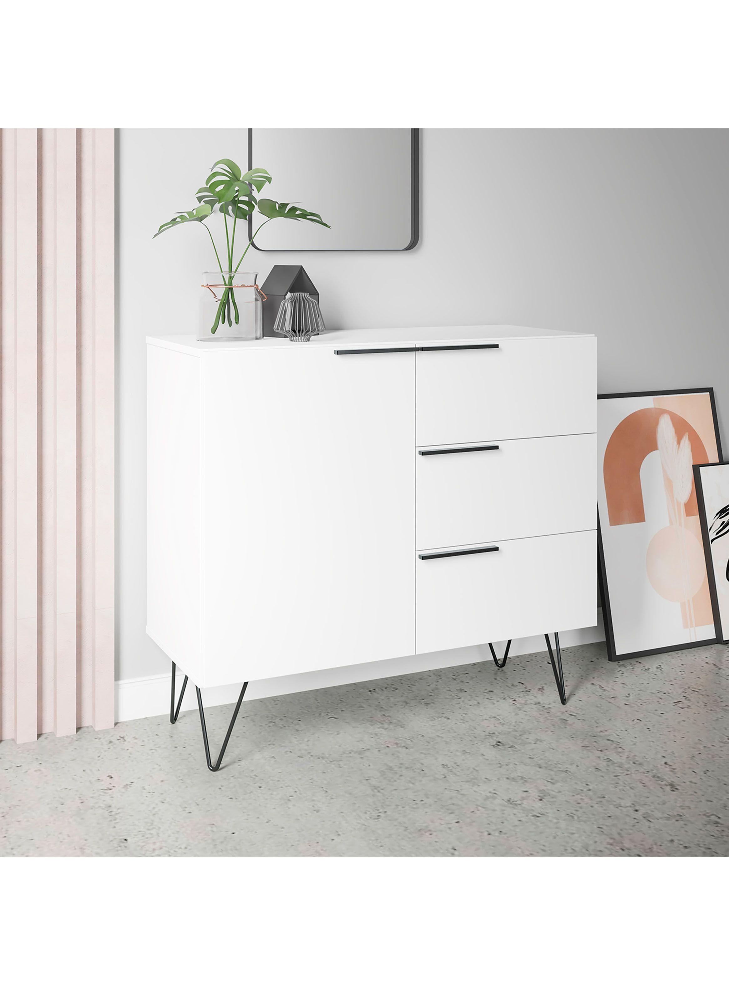 Aparador Buffet 1 Puerta 3 Cajones Phoenix-3