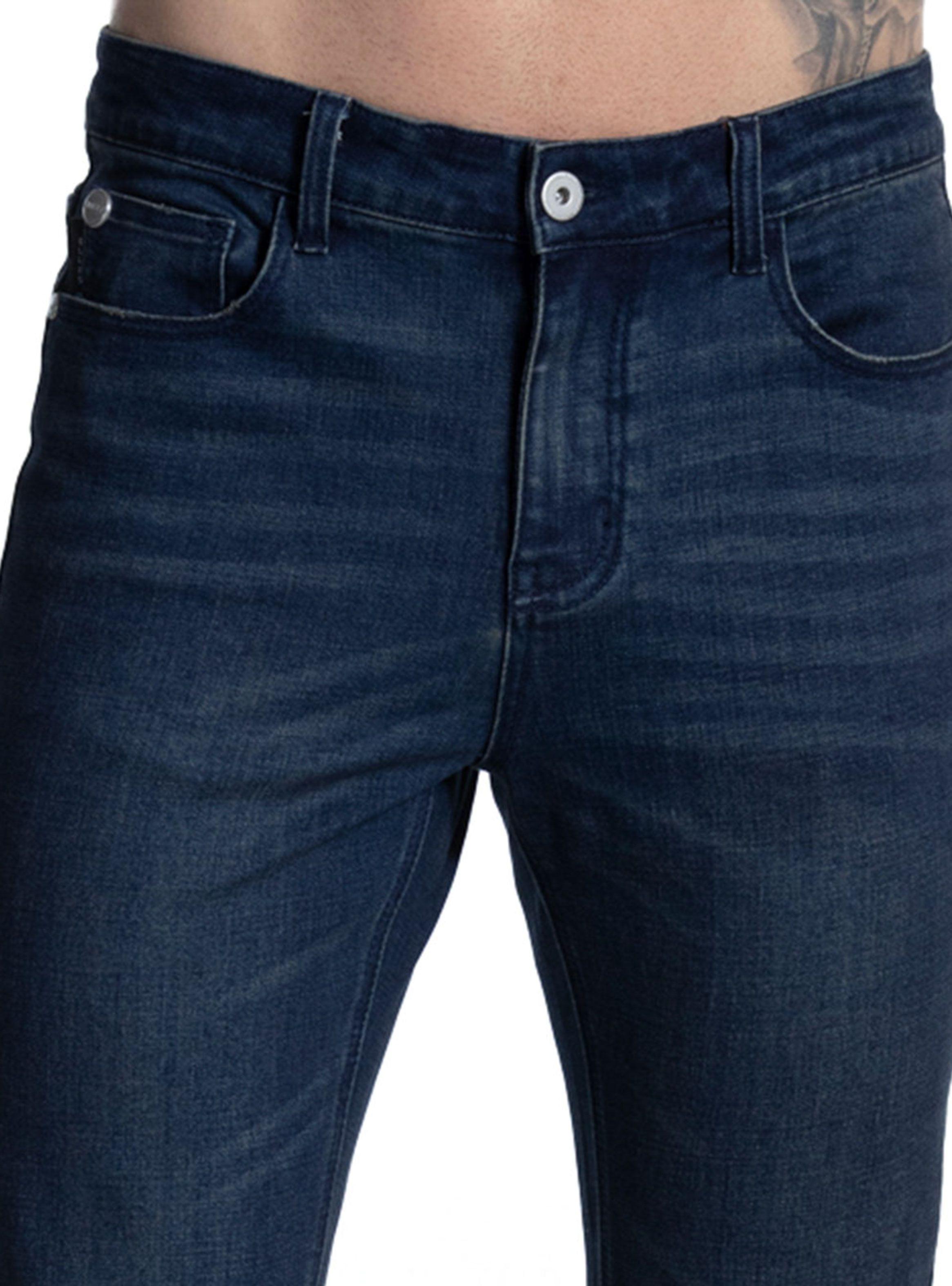 Jeans Straight Tiro Medio Dark-2