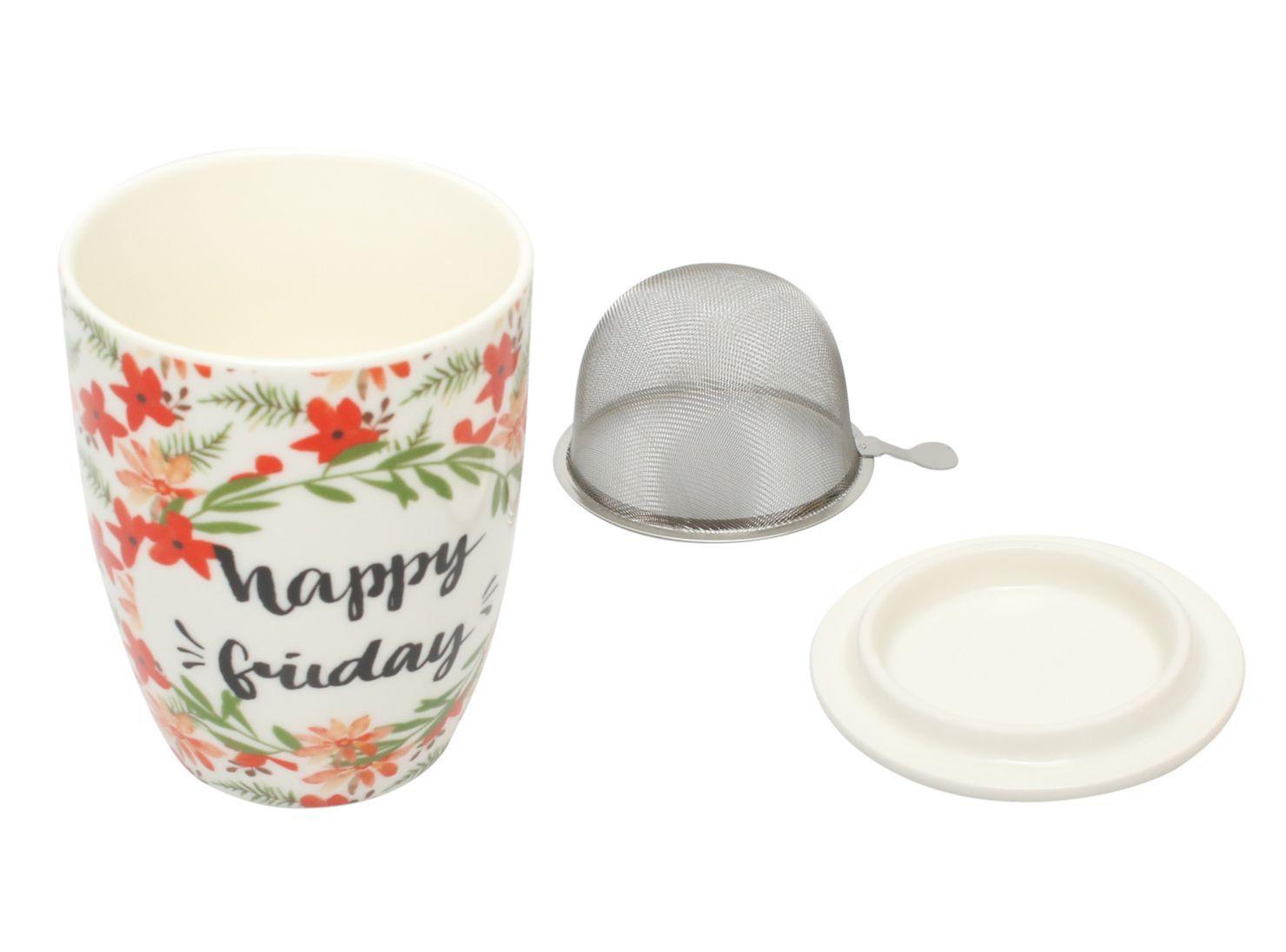 Taza con Tapa y Filtro Porcelana Attimo-0