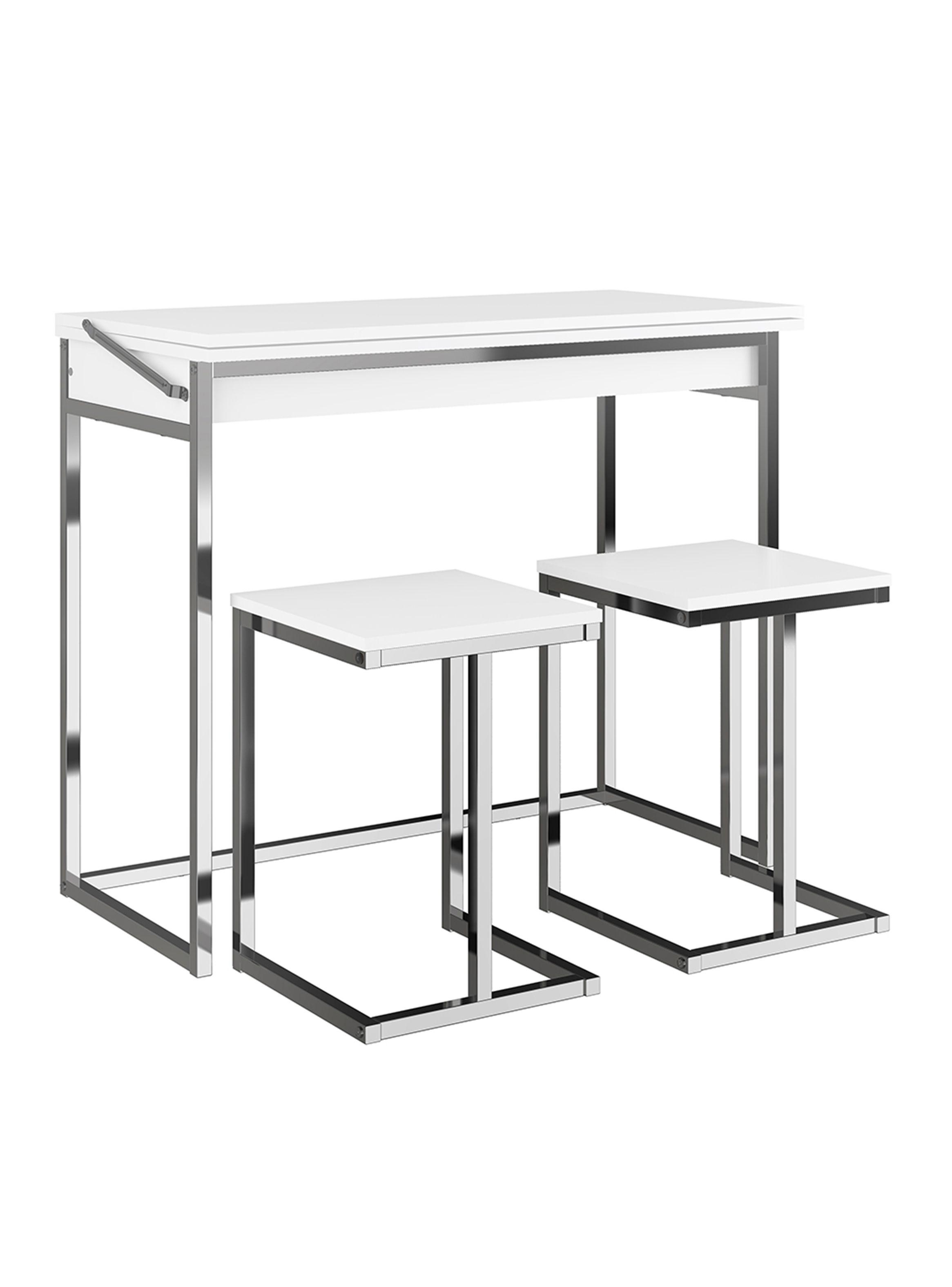 Mesa Extensible + 2 Taburetes Home Design-0