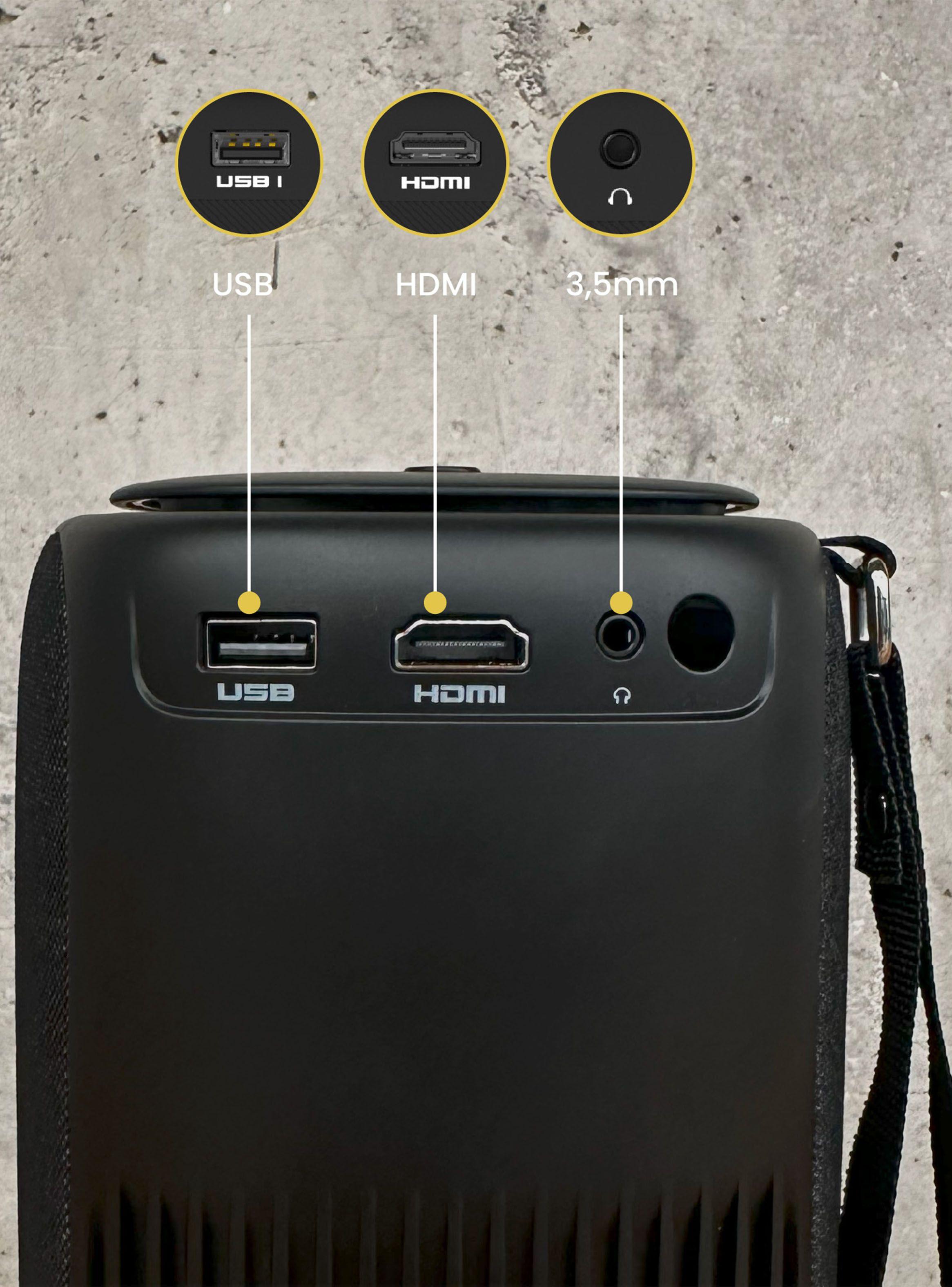 Proyector Portátil Smart Nova 9000 lm WiFi Bluetooth-4