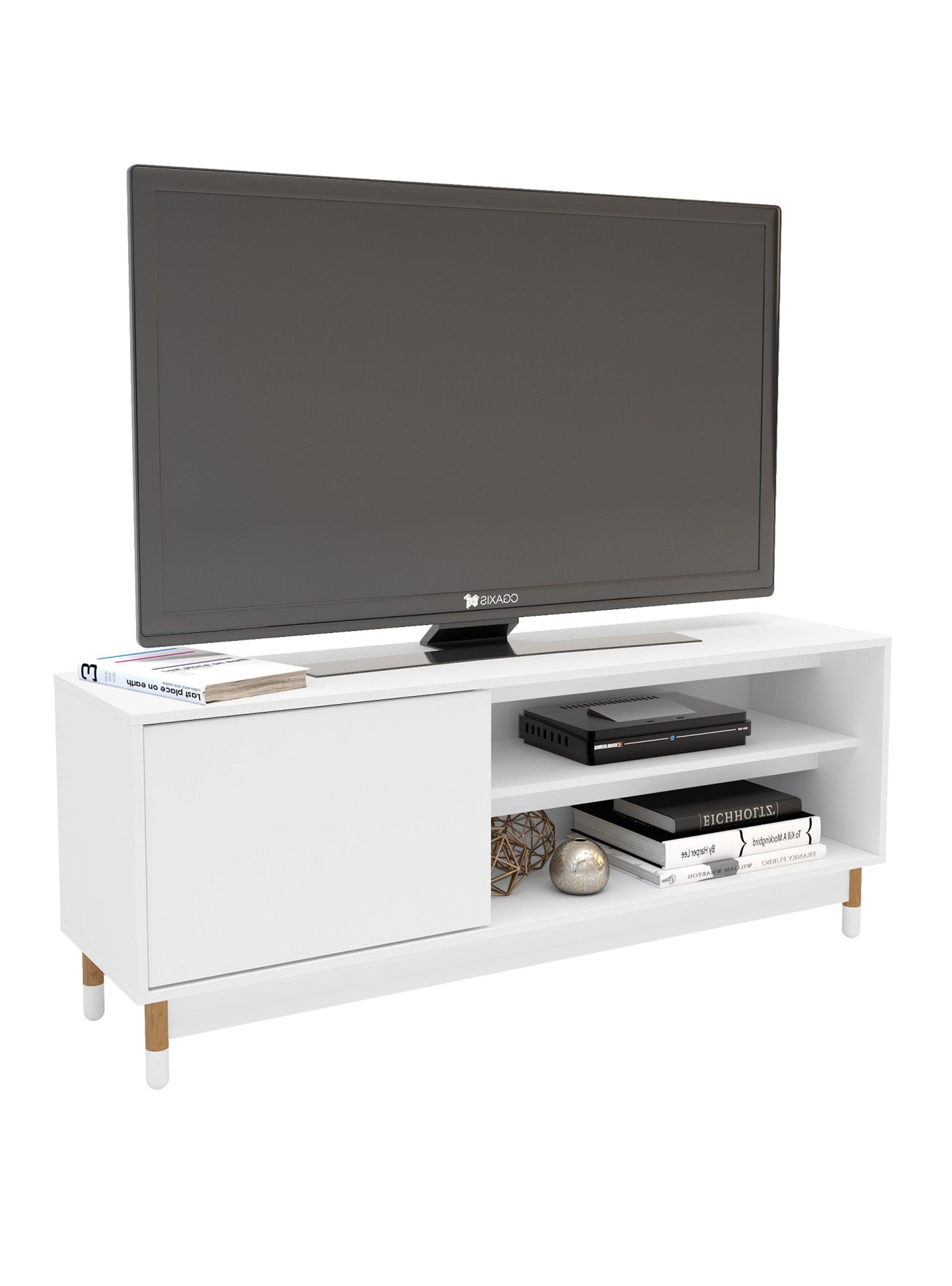 Rack Tv Sugar Land 1 Puerta Blanco-4