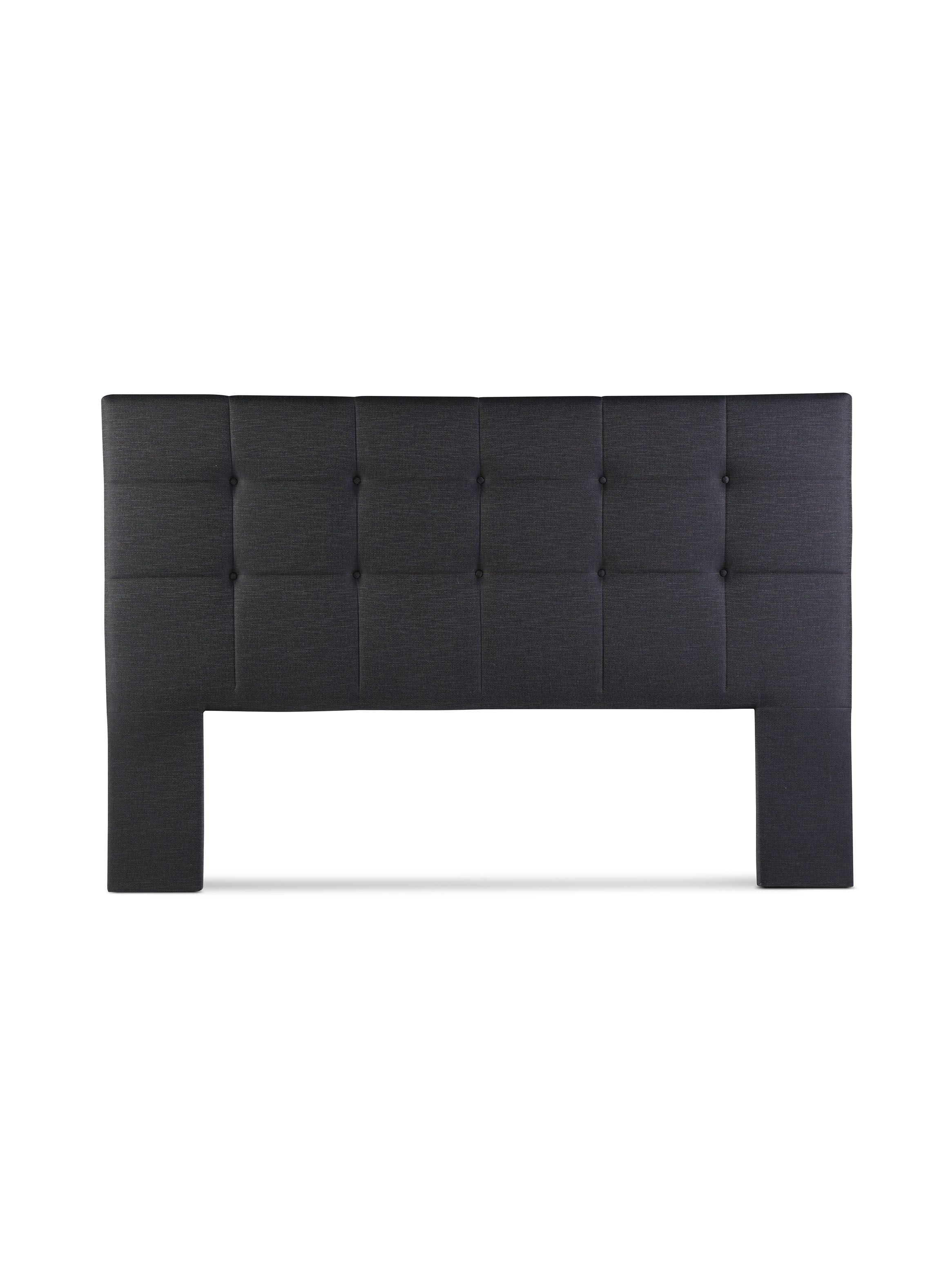 Set Muebles Dormitorio Issey: Respaldo 2 Plazas + Veladores Gráfito-2