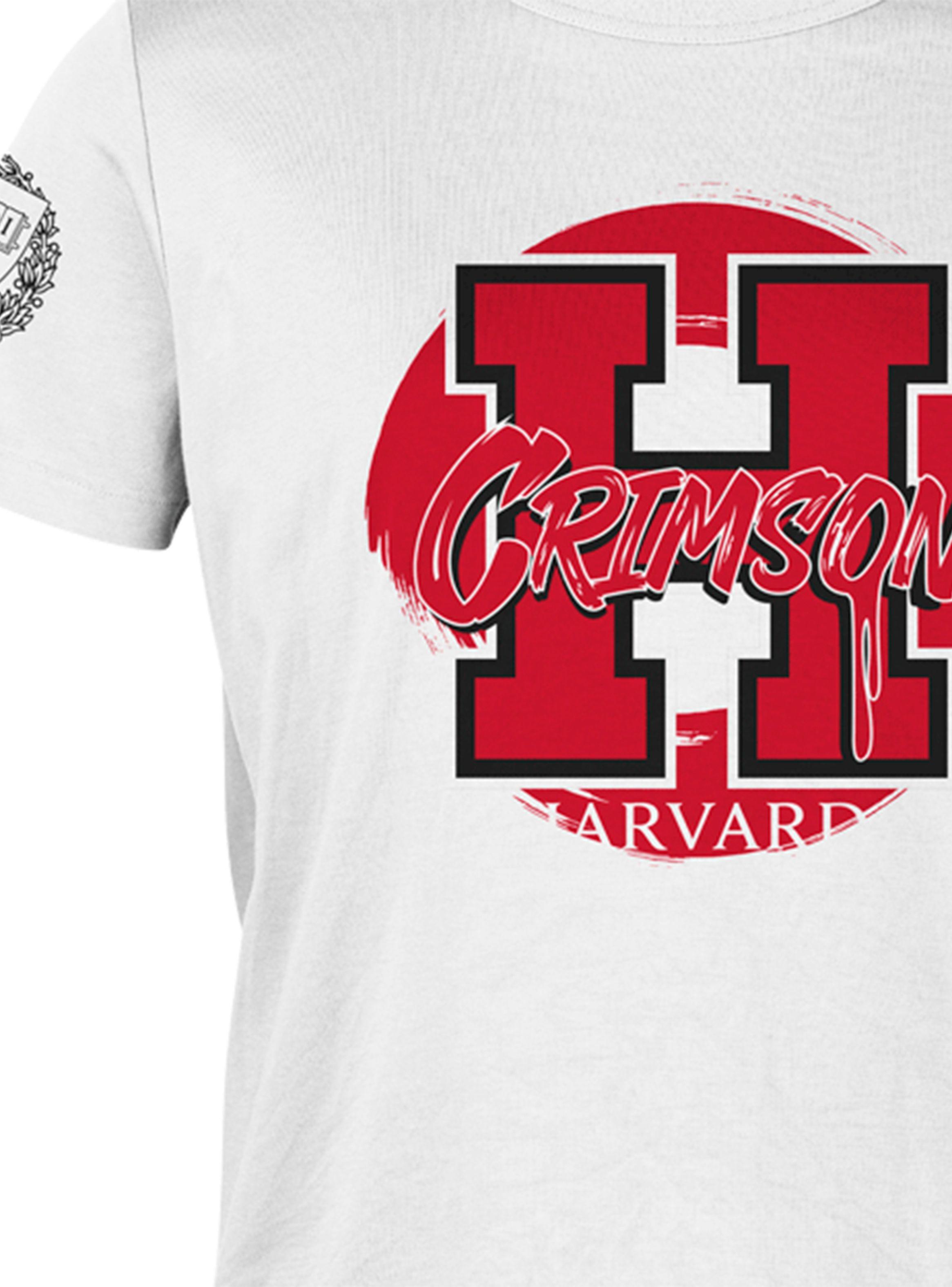 Polera Harvard Preppy StyleSingle Letter Manga Corta-2