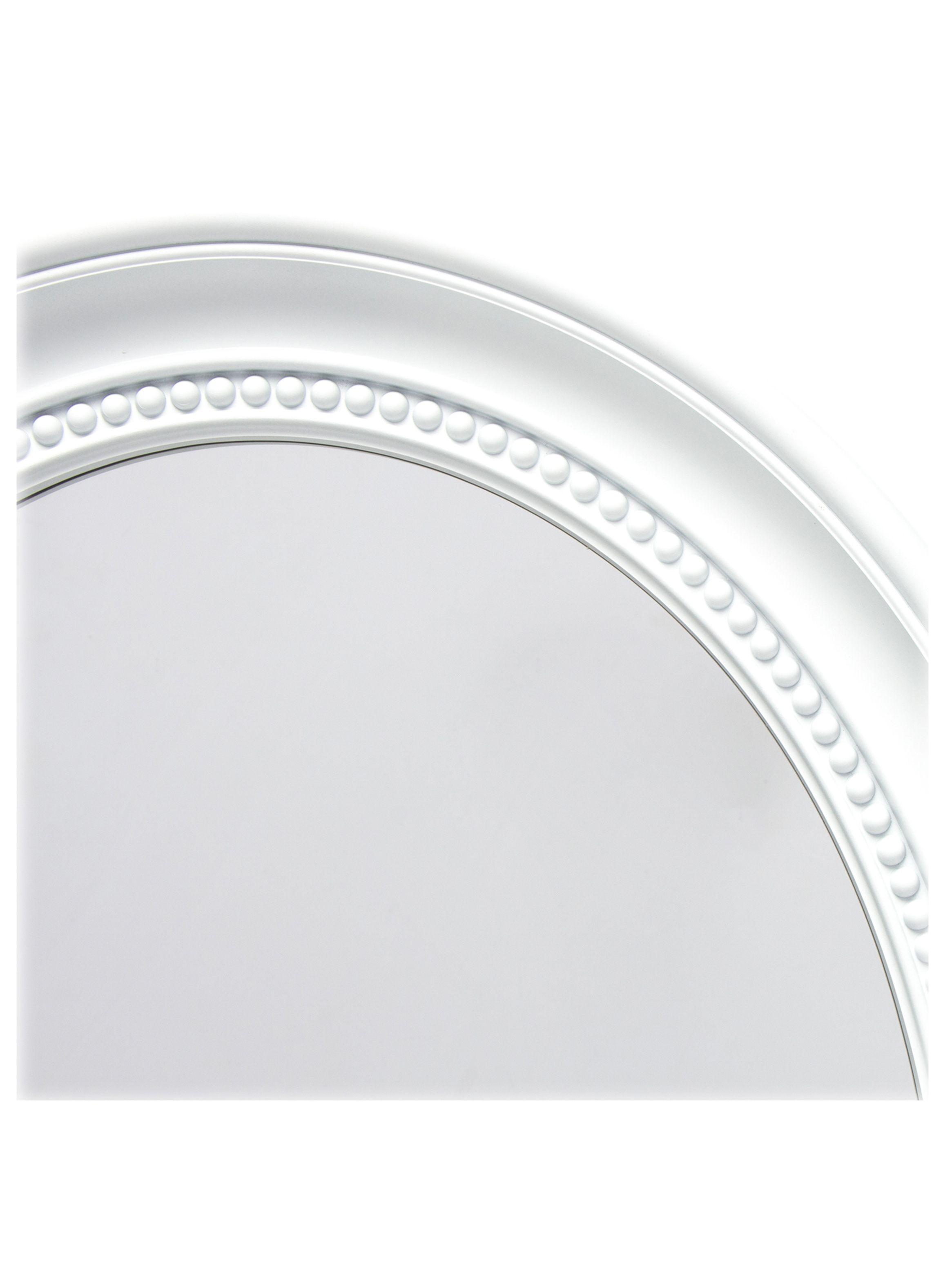 Espejo Ovalado 41x50x3.5cm Blanco VGO-1