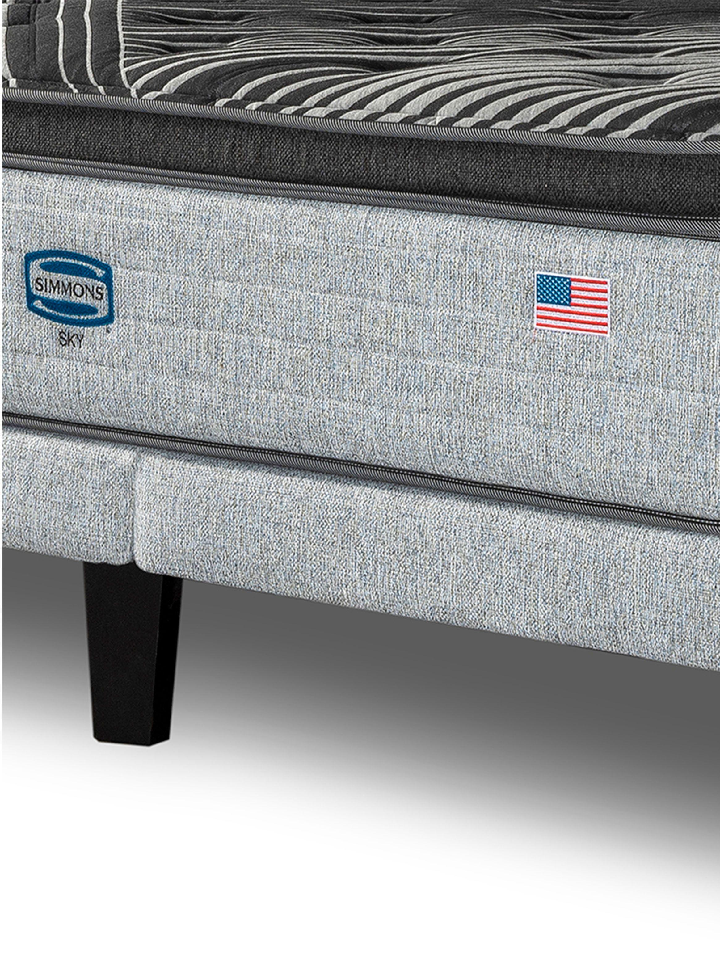 Cama Europea Sky 2 Plazas Plata-3