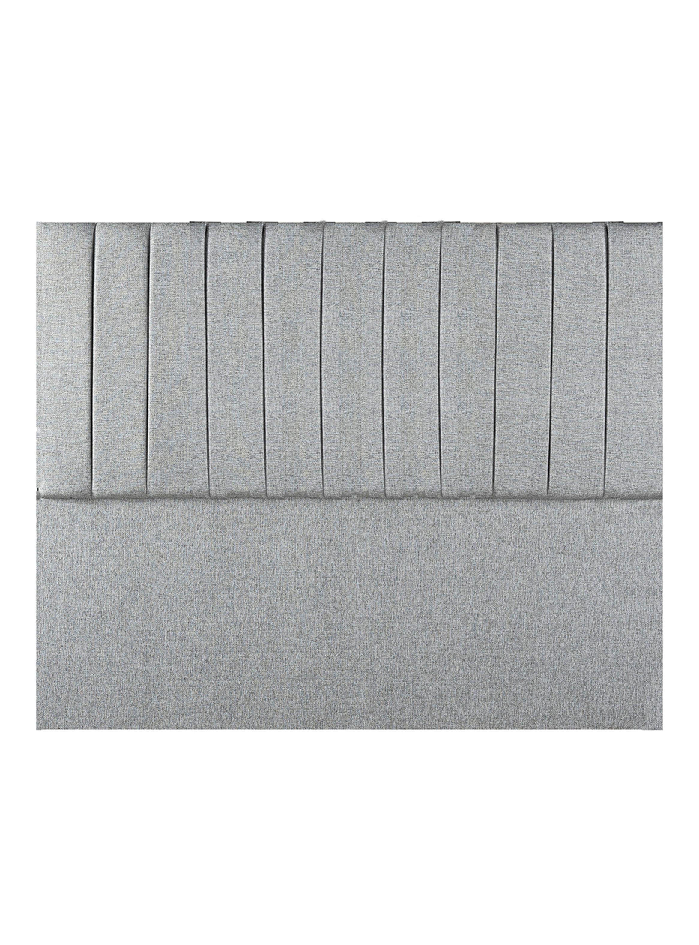 Cama Europea Sky 2 Plazas + Respaldo Tibet Plata-3