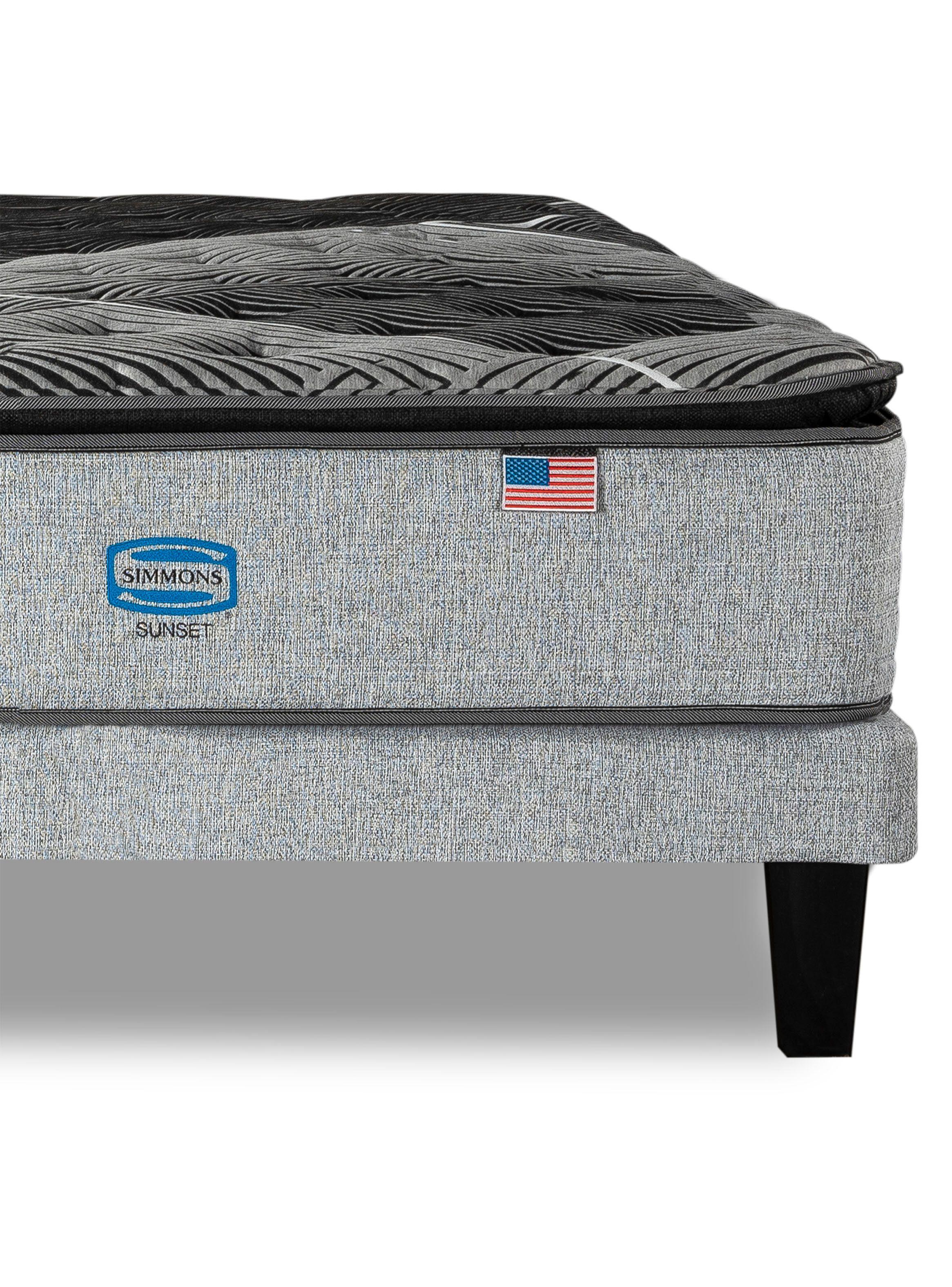 Cama Europea Sunset 1.5 Plazas Plata-5