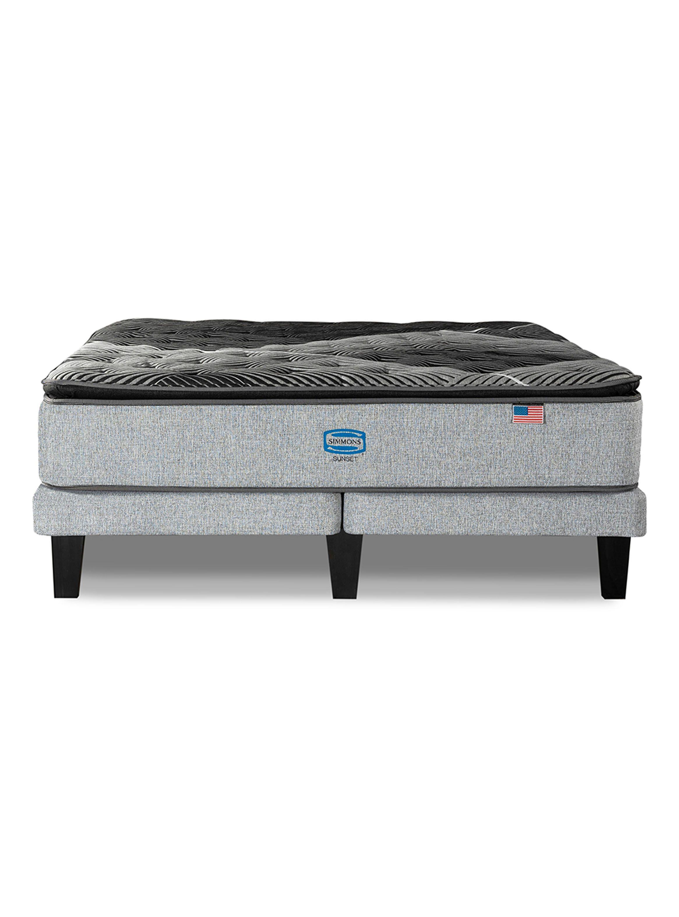 Cama Europea Sunset King Plata-2